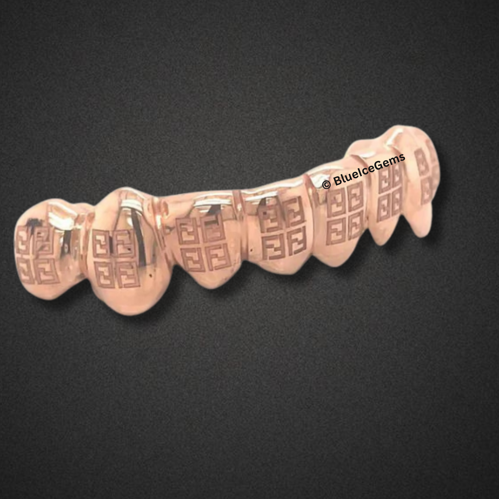 Rose Gold Versace-Style Grillz