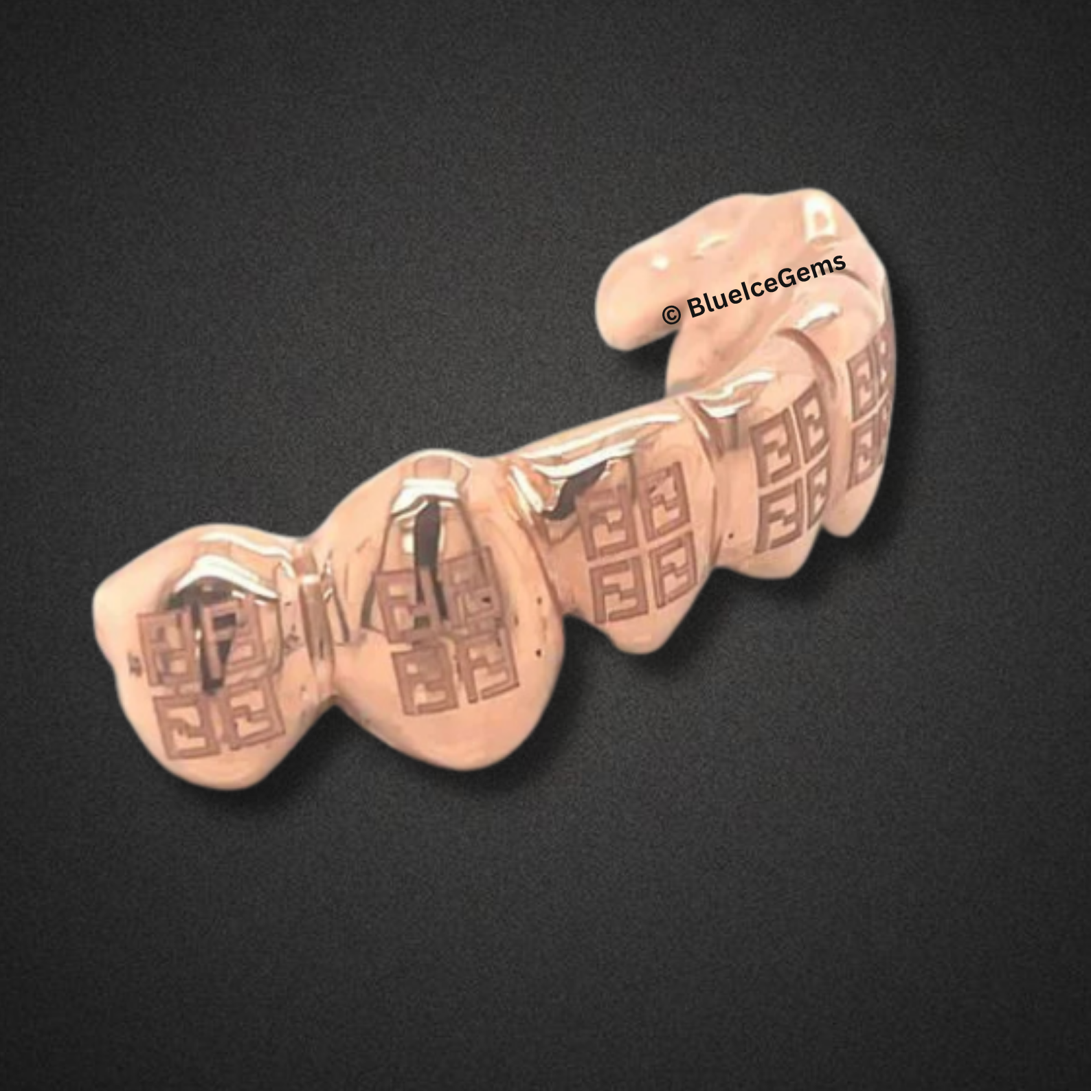 Rose Gold Versace-Style Grillz