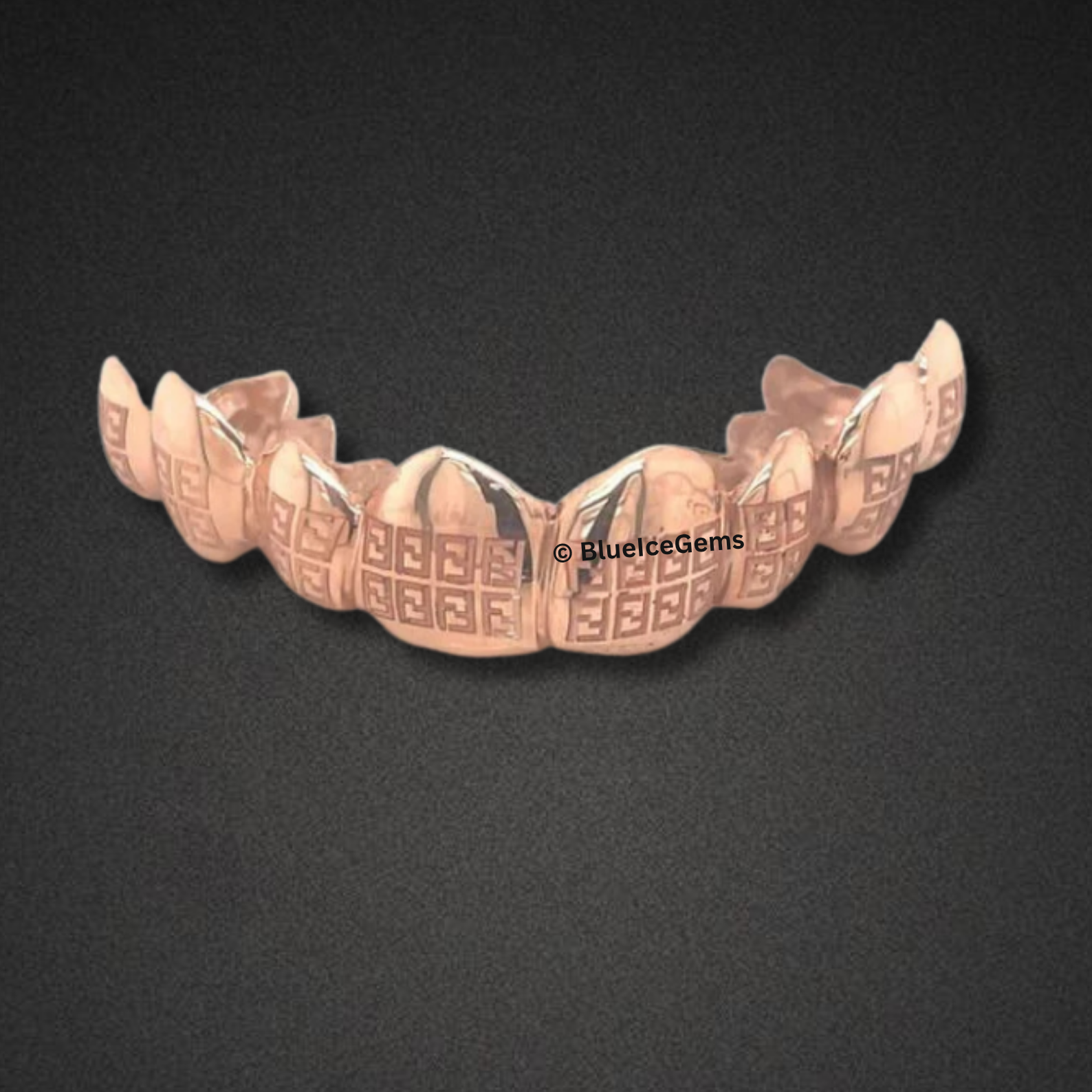 Rose Gold Greek Key Grillz