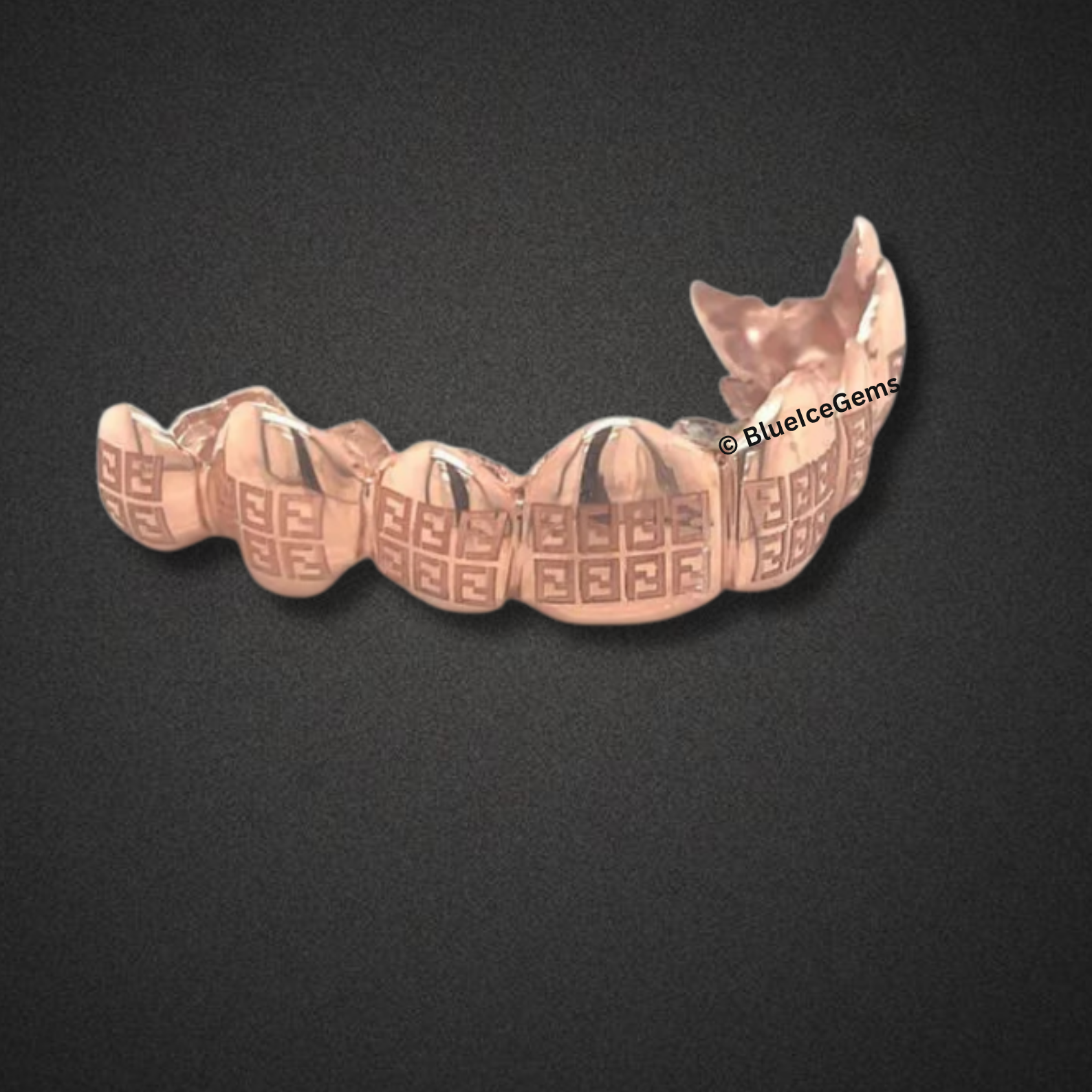 Rose Gold Greek Key Grillz