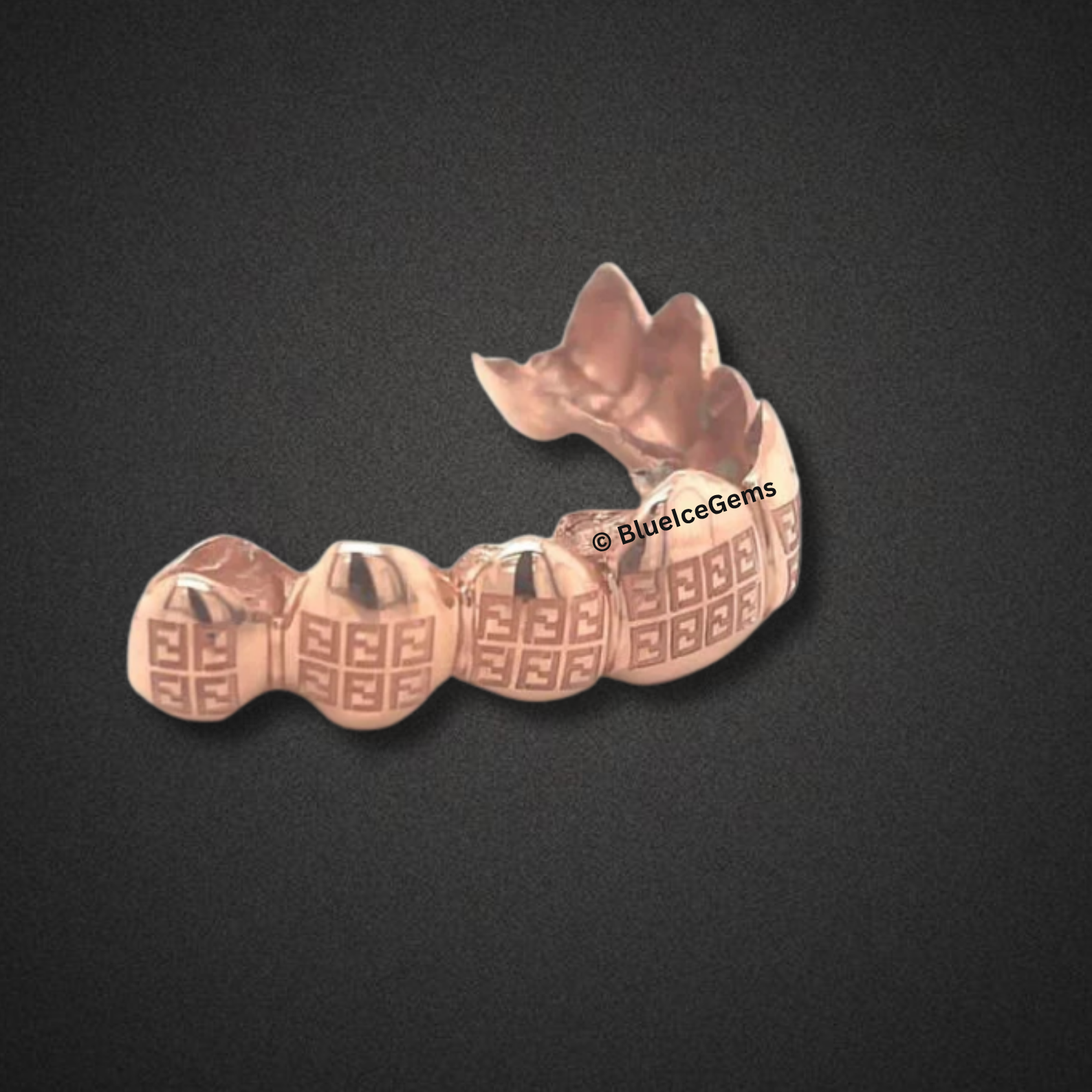 Rose Gold Greek Key Grillz