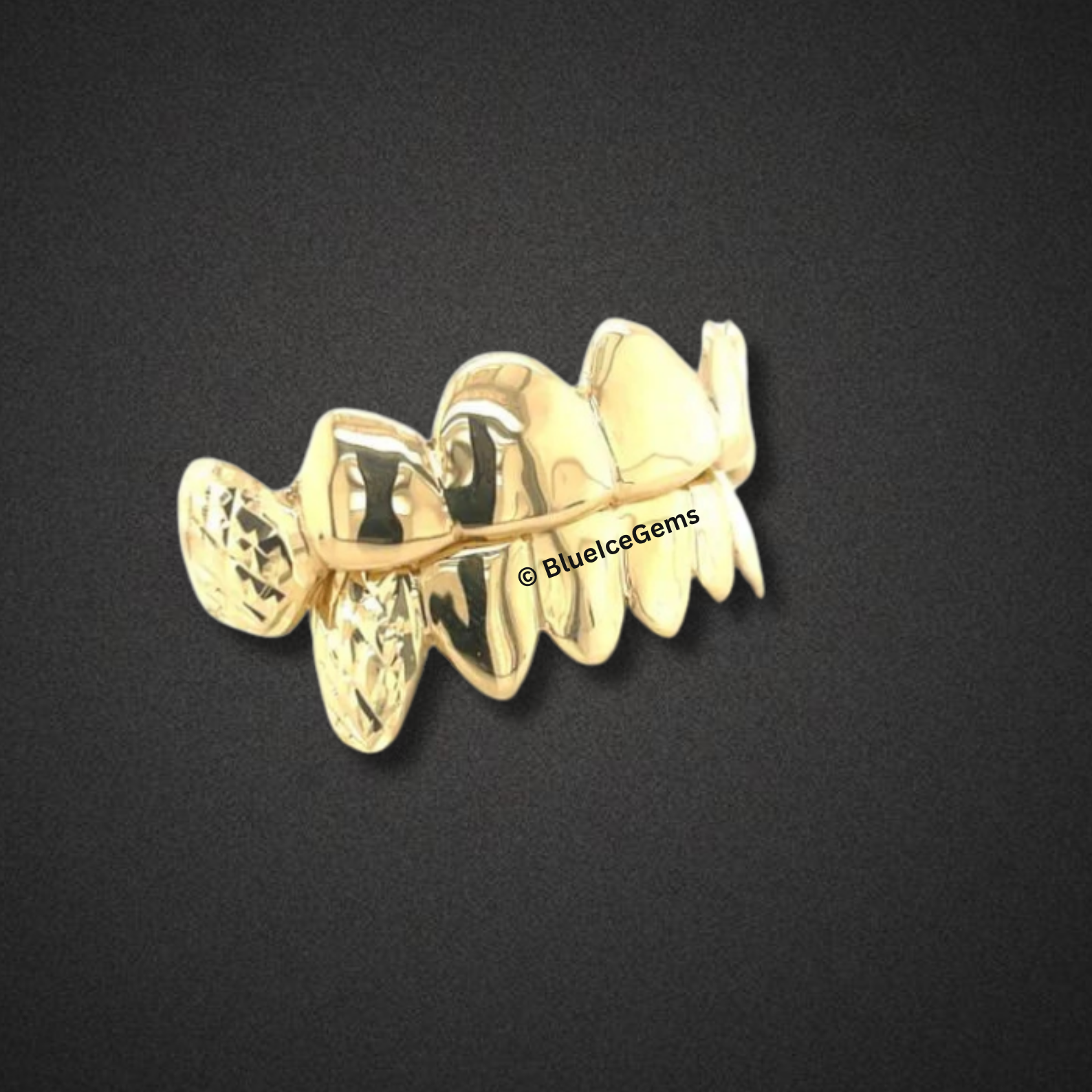 Yellow Gold Open-Face Classic Grillz
