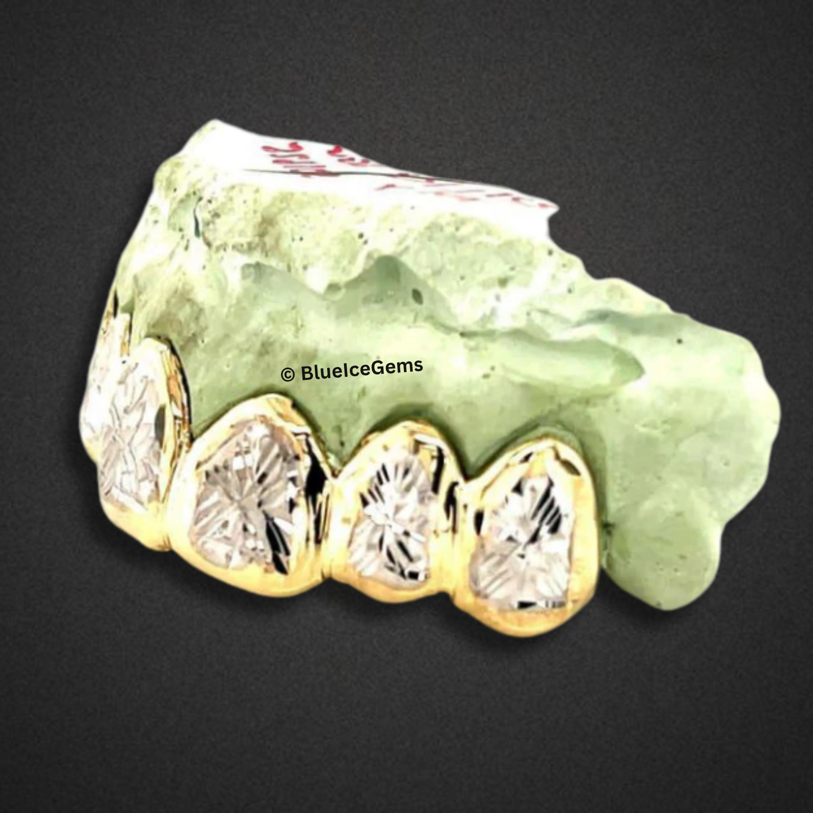 Royal Burst Diamond-Cut Gold Grillz
