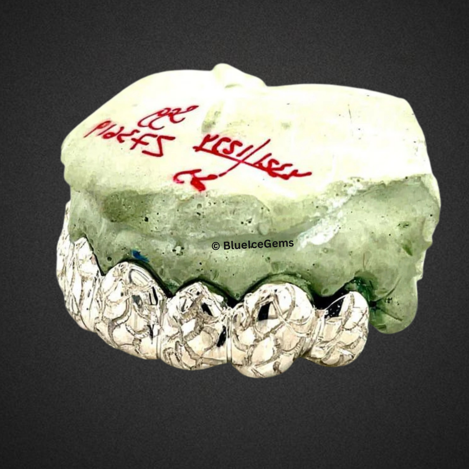 Glacier Leaf Diamond‑Cut Grillz