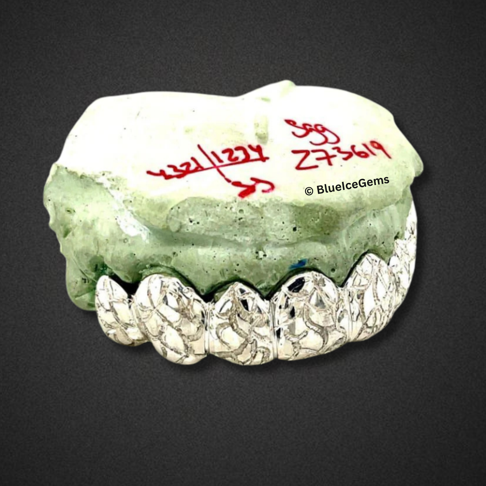 Glacier Leaf Diamond‑Cut Grillz