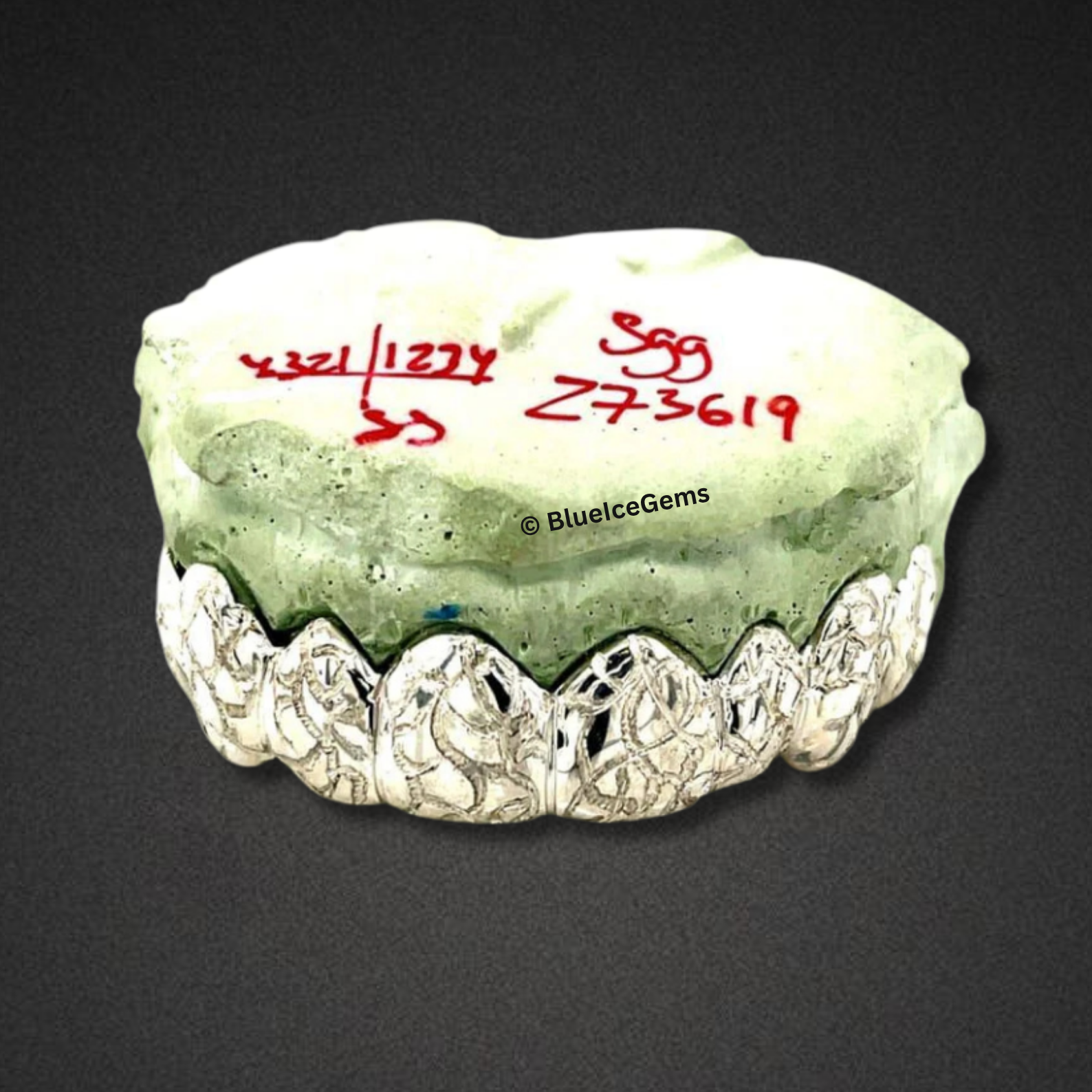 Glacier Leaf Diamond‑Cut Grillz