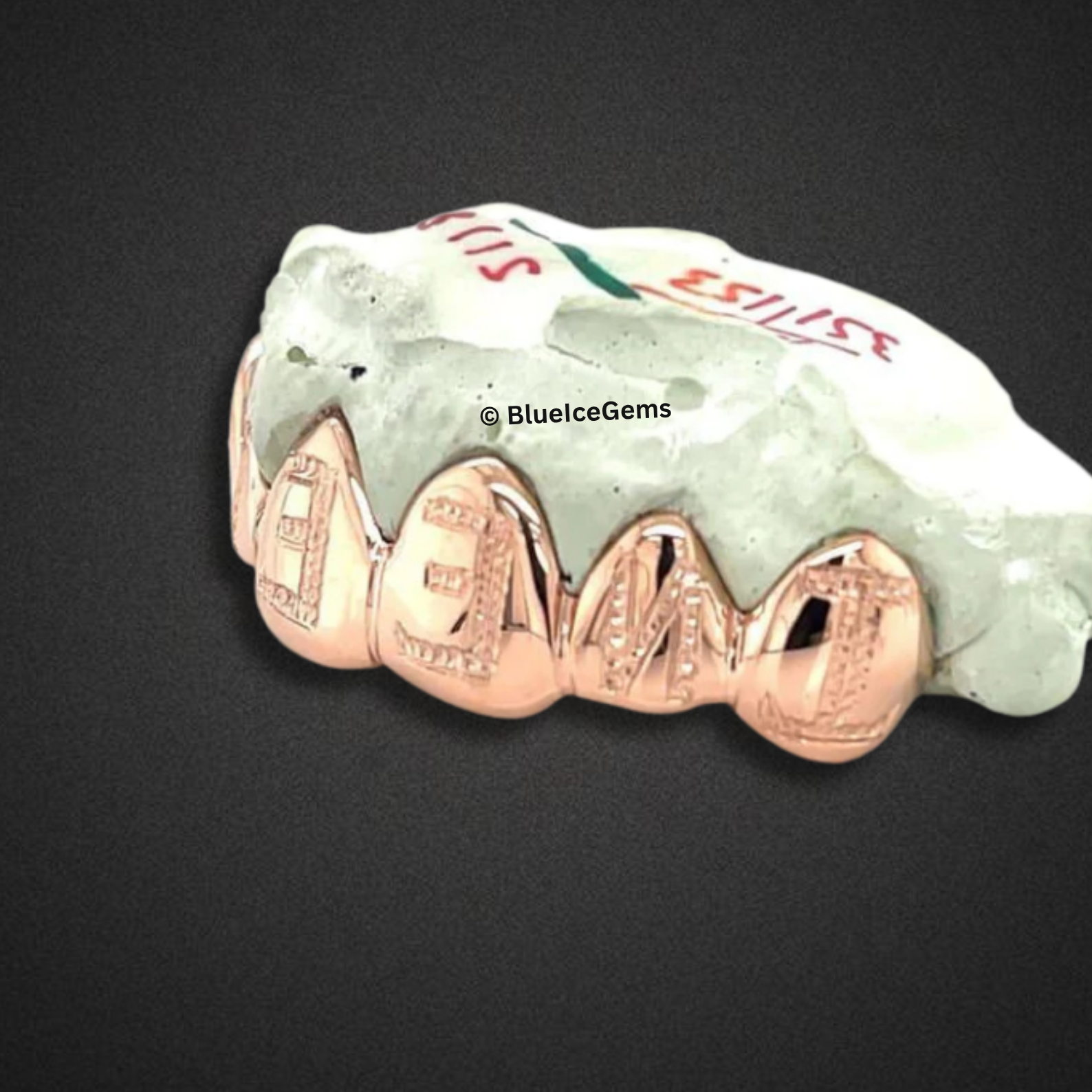 Rose Script Name Grillz