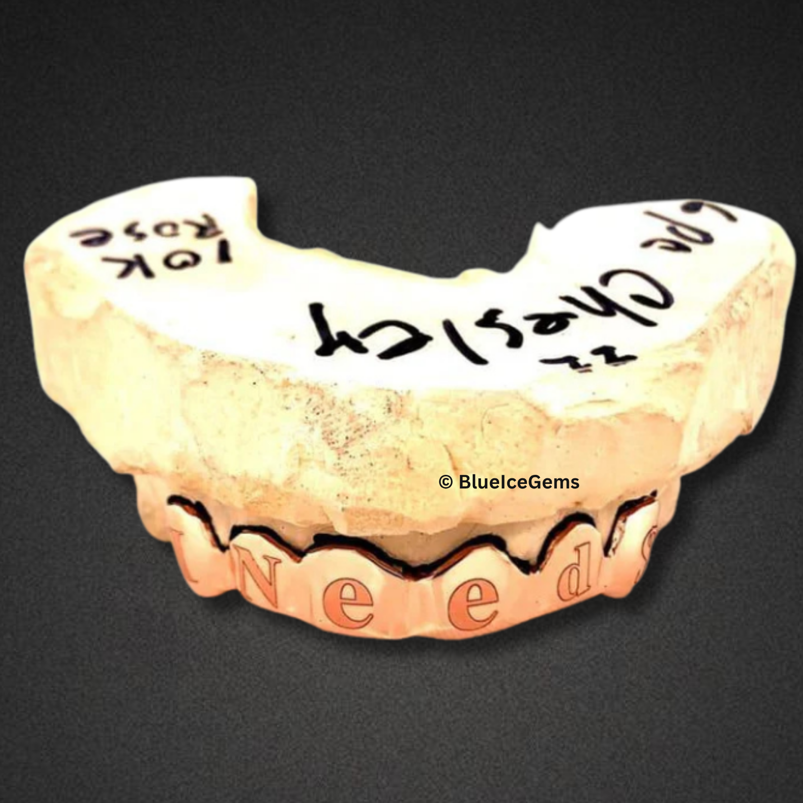 Rose Script Bar Grillz