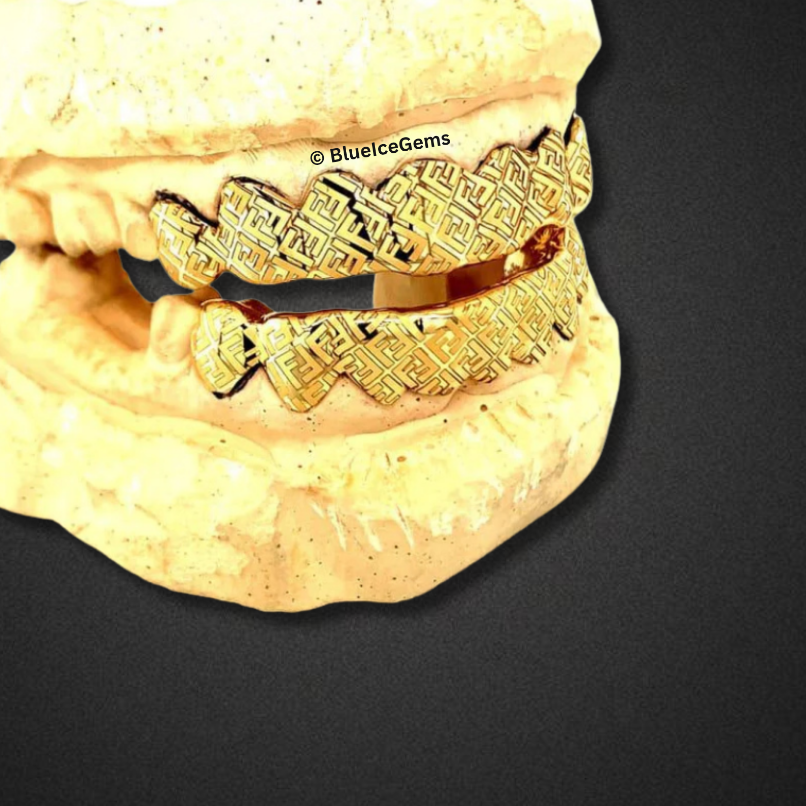 Gold Fendi Pattern Grillz