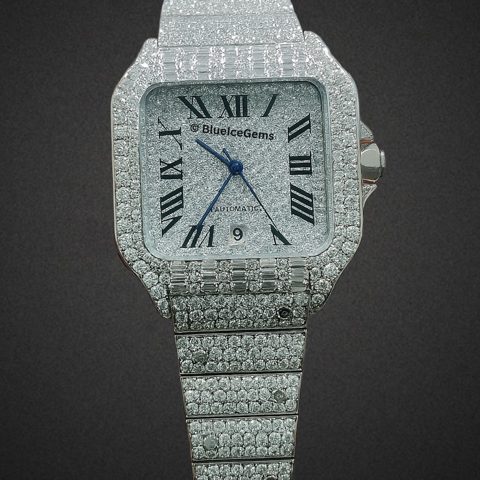The "Iced Out Sentinel" Diamond Watch