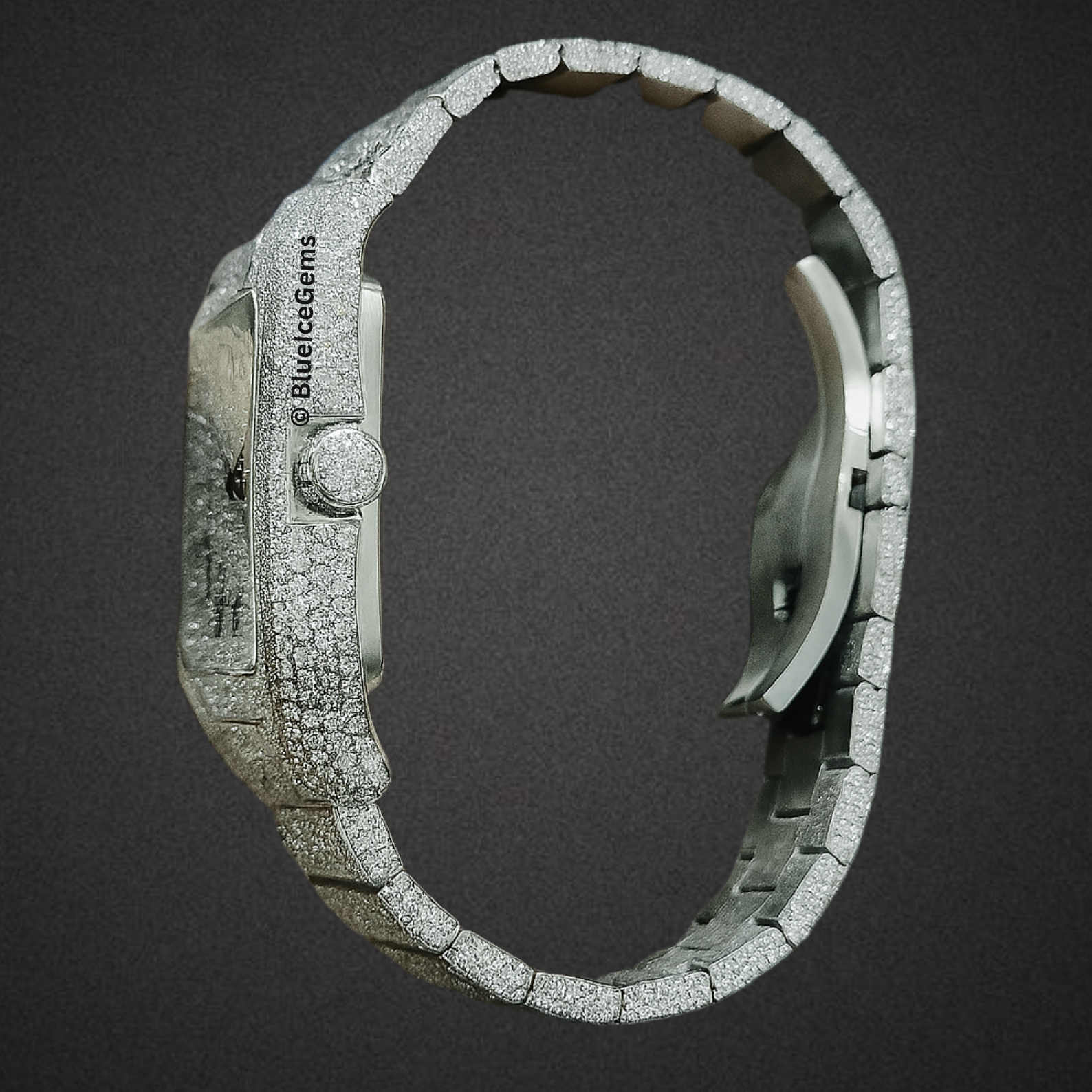 The "Iced Out Sentinel" Diamond Watch