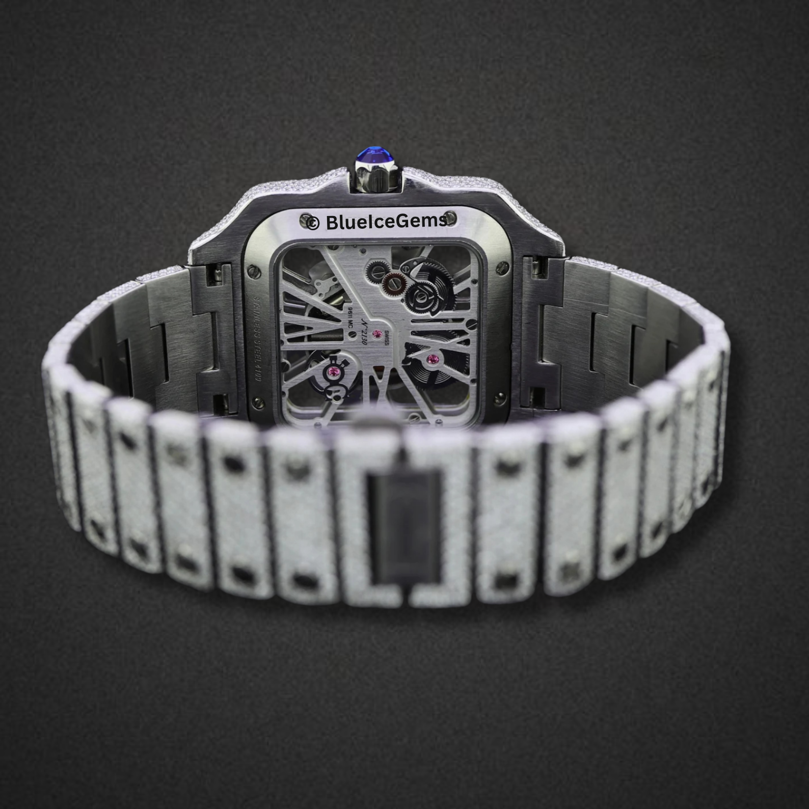 The "Iced Out Skeleton" Diamond Watch