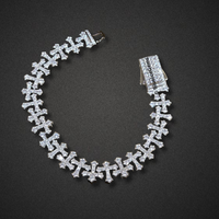 Iced-Out Crucifix Bracelet