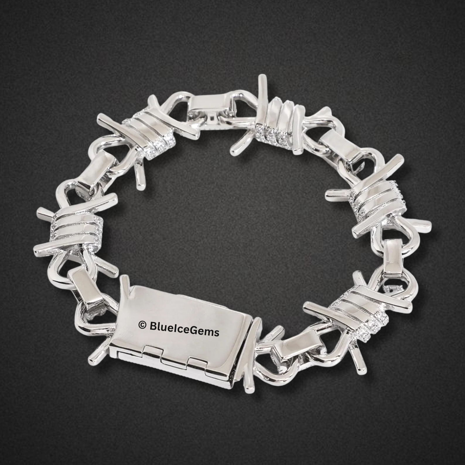 "Barbed Wire" Diamond Bracelet