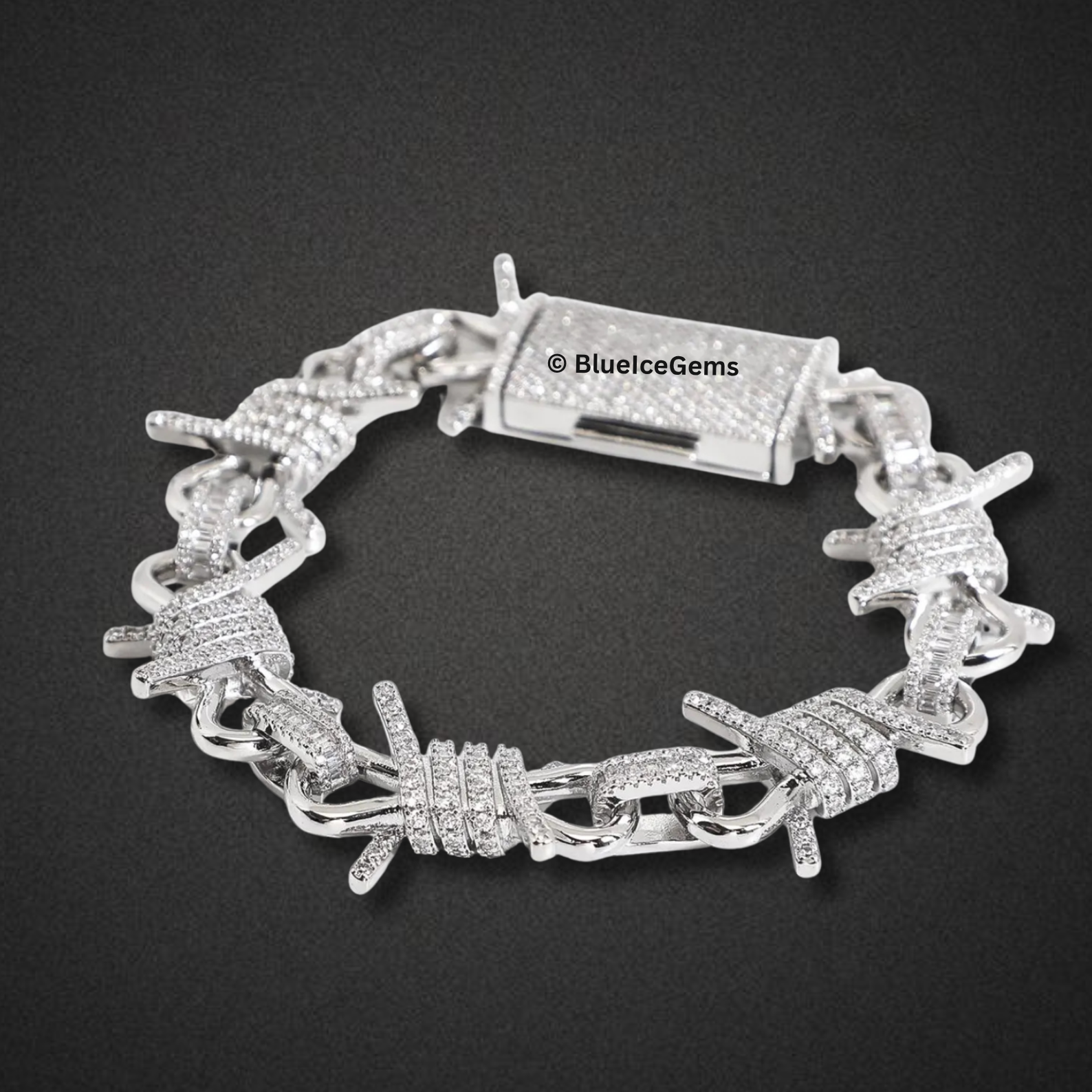 "Barbed Wire" Diamond Bracelet