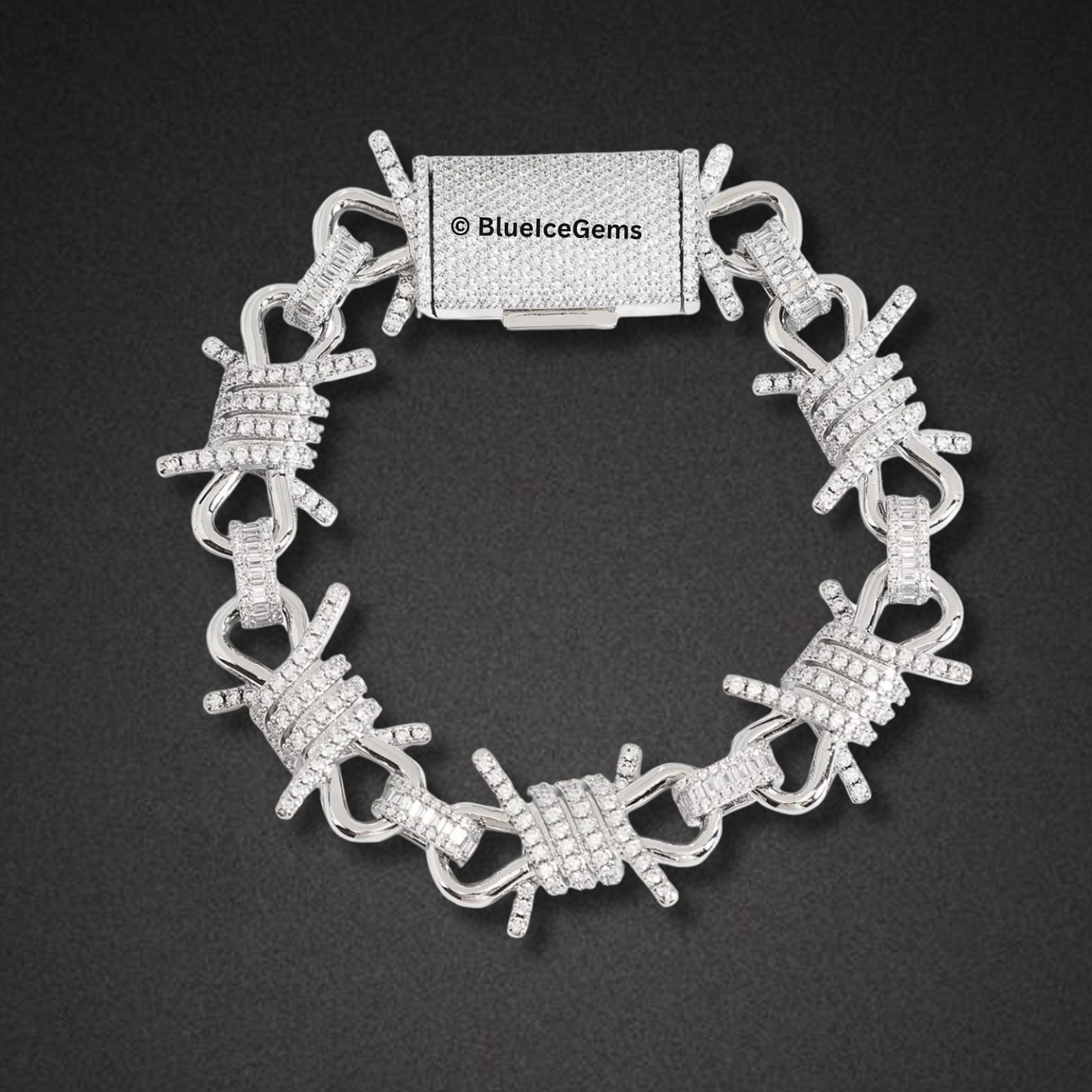 "Barbed Wire" Diamond Bracelet
