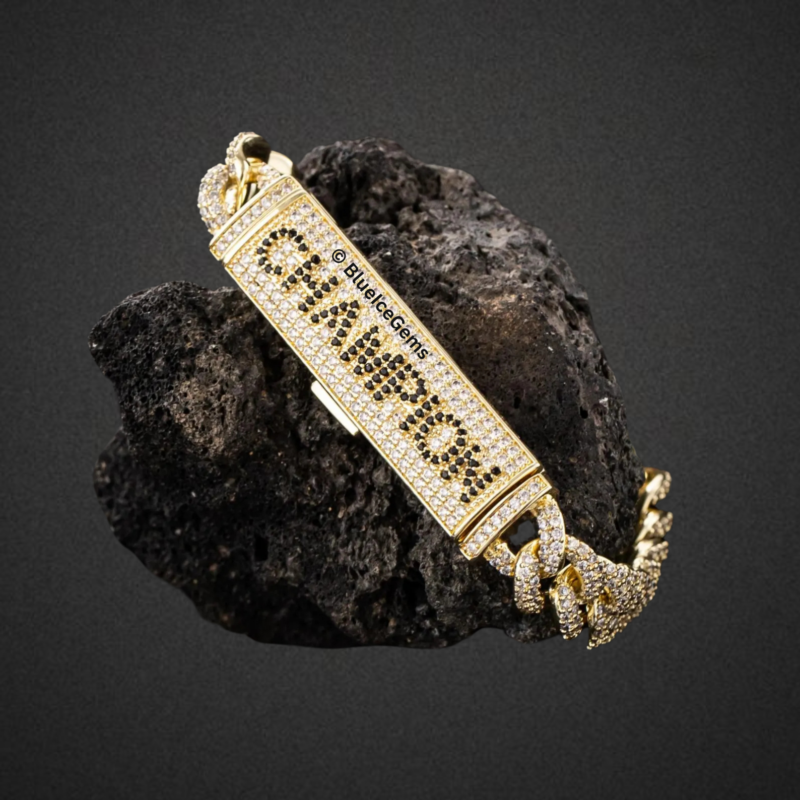 Custom Iced Out Miami Cuban Link Name Bracelet