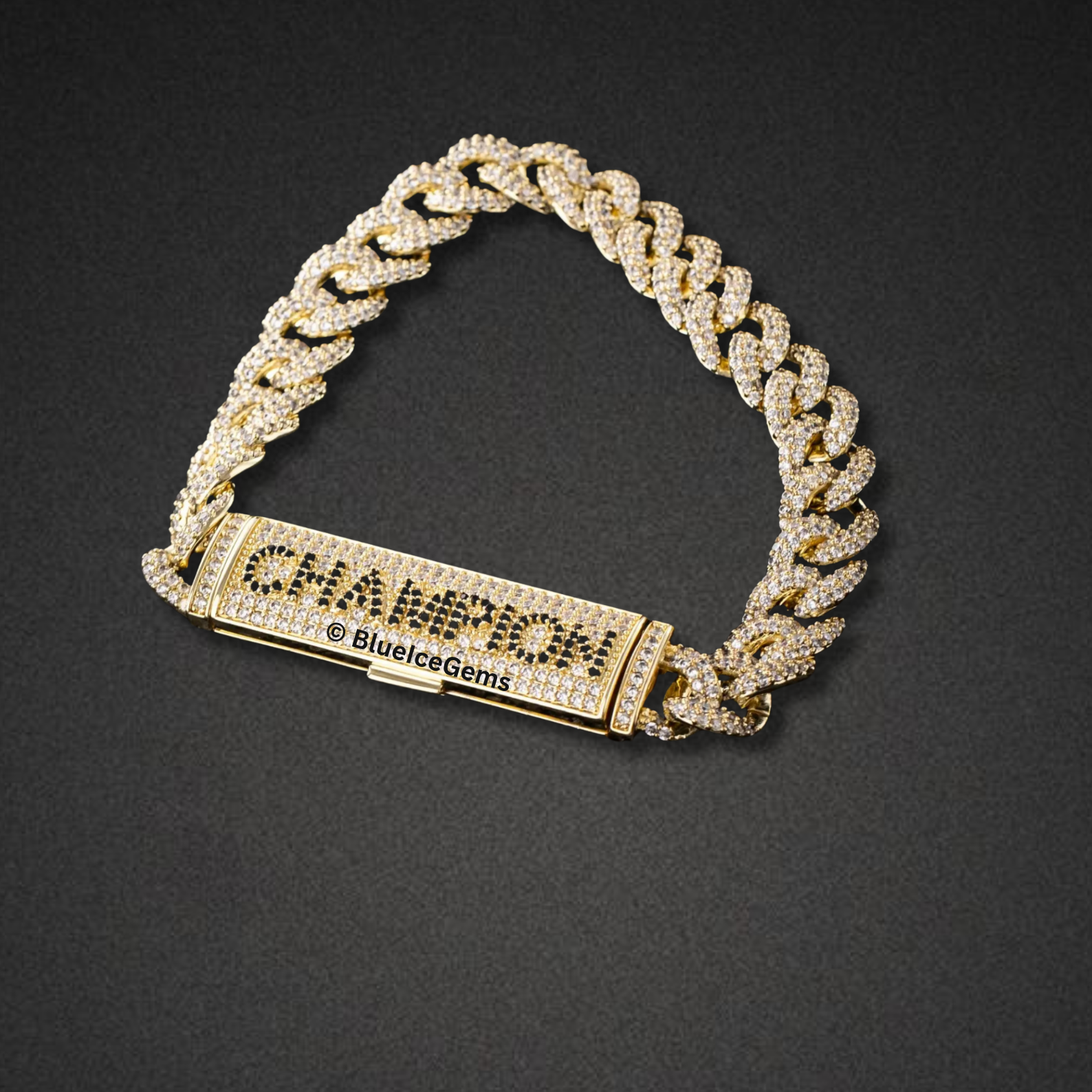 Custom Iced Out Miami Cuban Link Name Bracelet