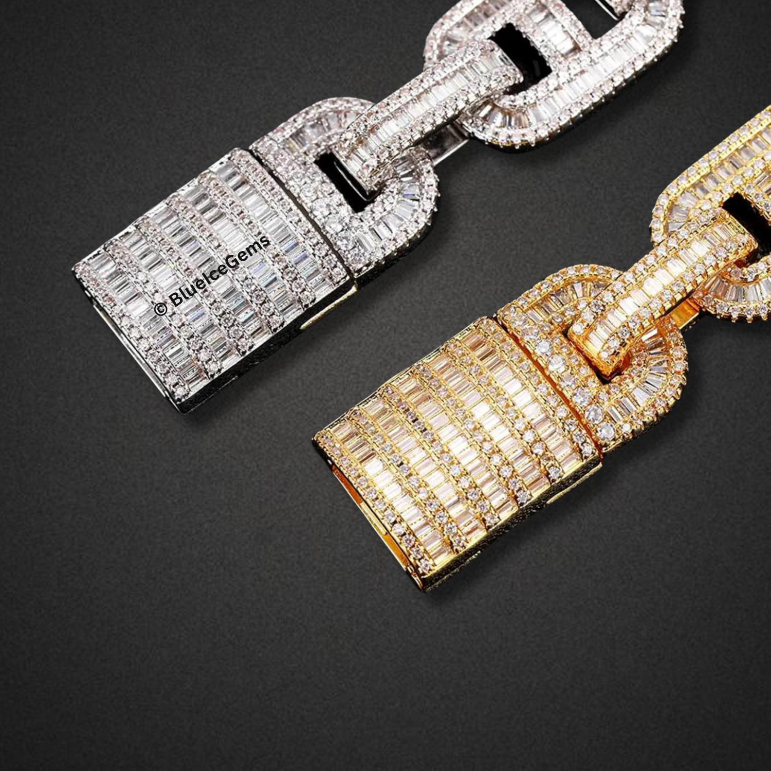 "The Anchor" Iced-Out Diamond Link Bracelet