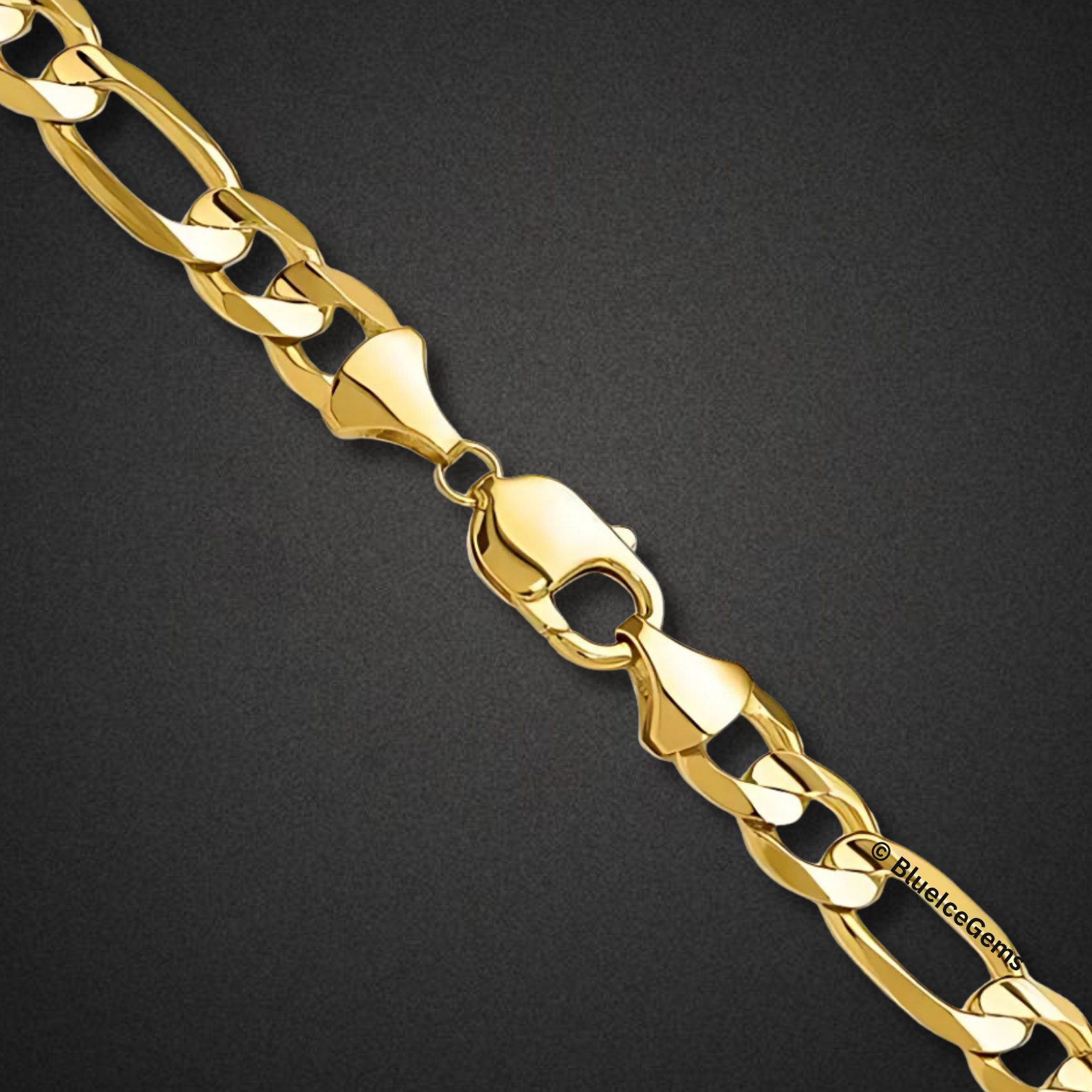 The "Classic Figaro" Solid Gold Chain