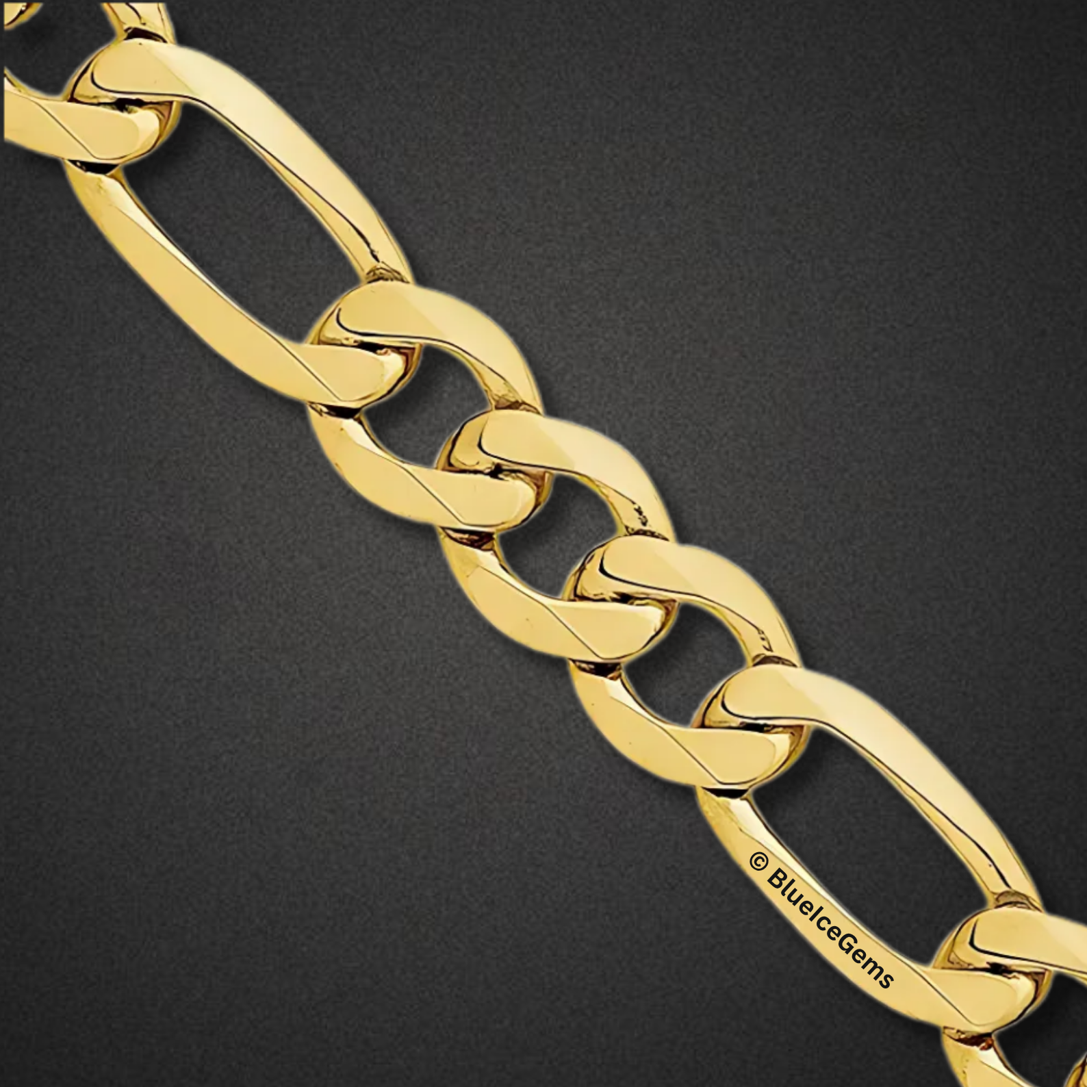 The "Classic Figaro" Solid Gold Chain