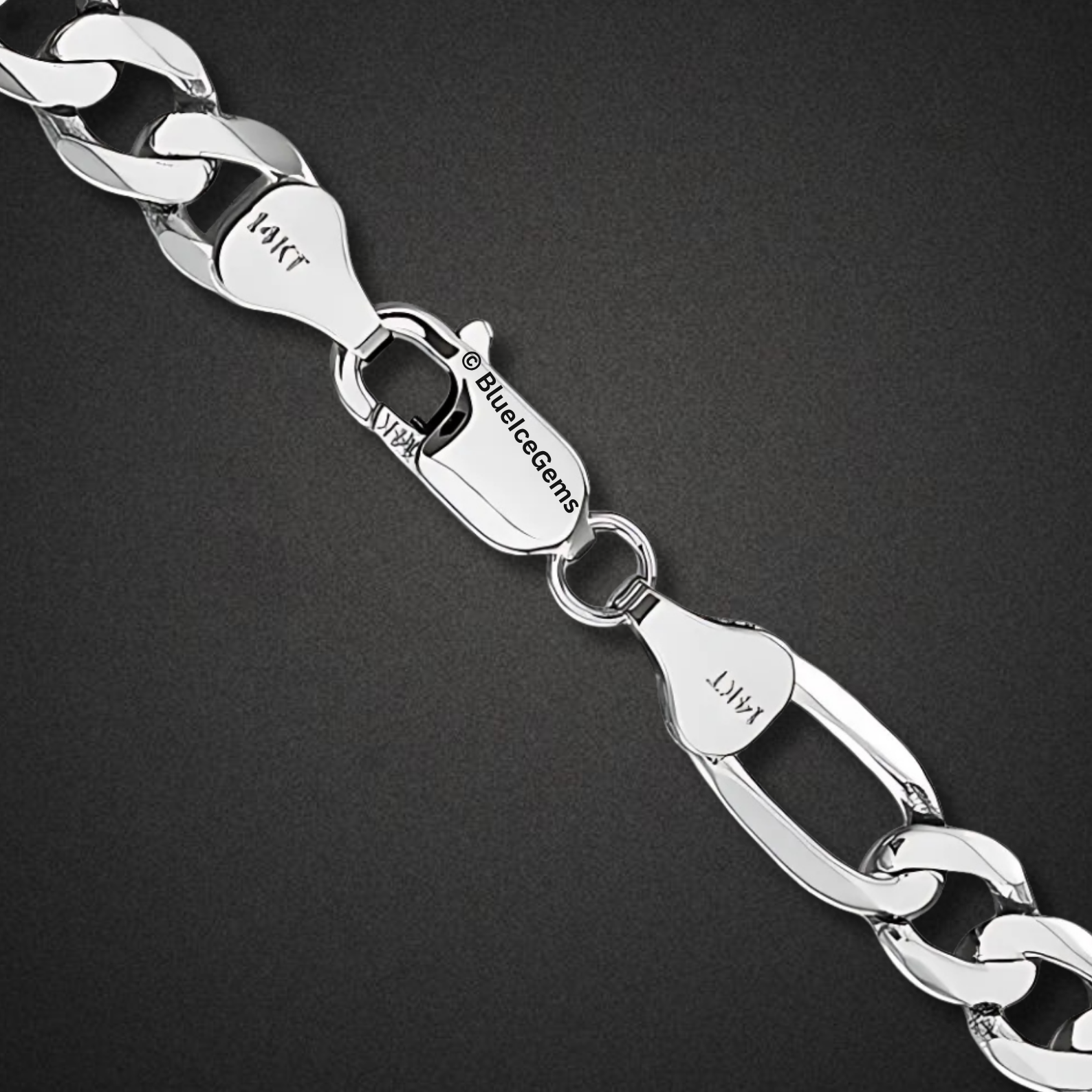 The "Classic Figaro" Silver Chain