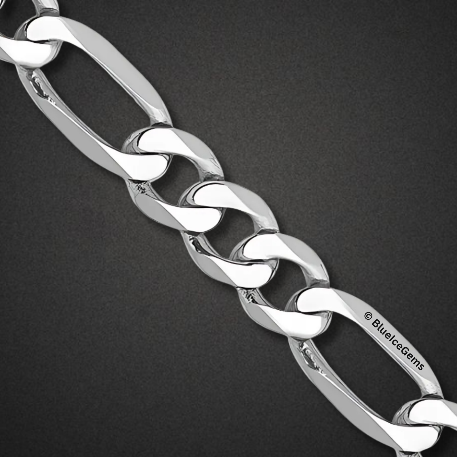 The "Classic Figaro" Silver Chain
