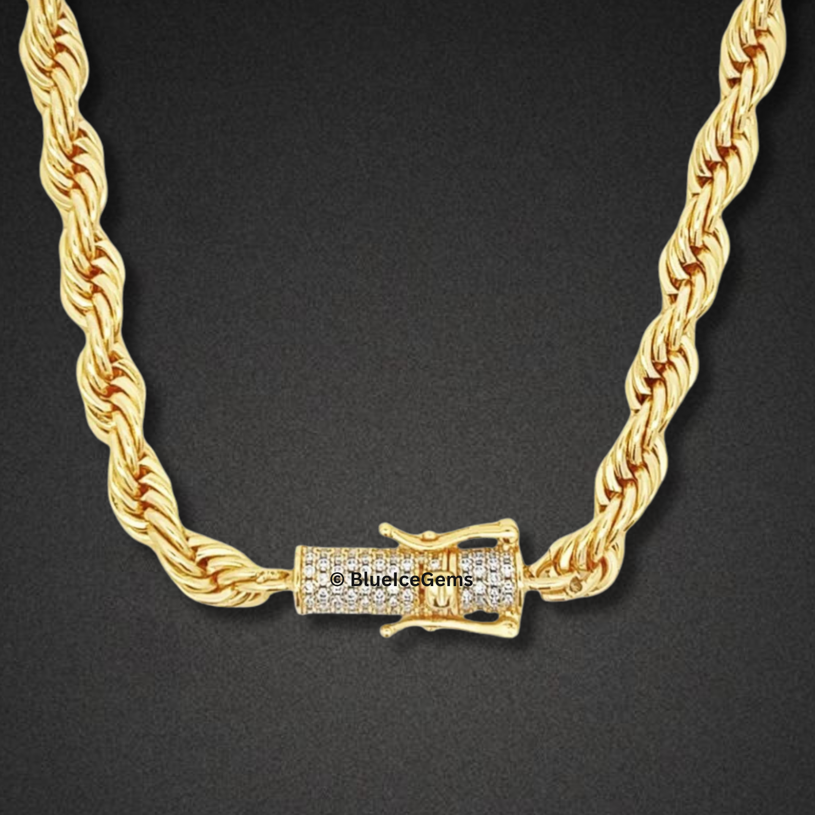 The "Icy Twist" Rope Diamond Chain