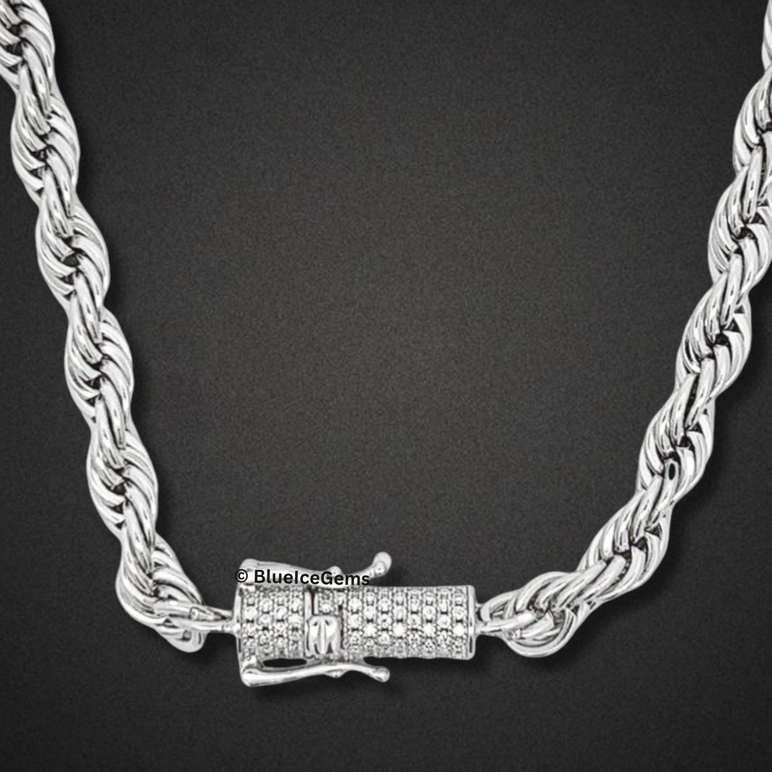 The "Icy Twist" Rope Diamond Chain