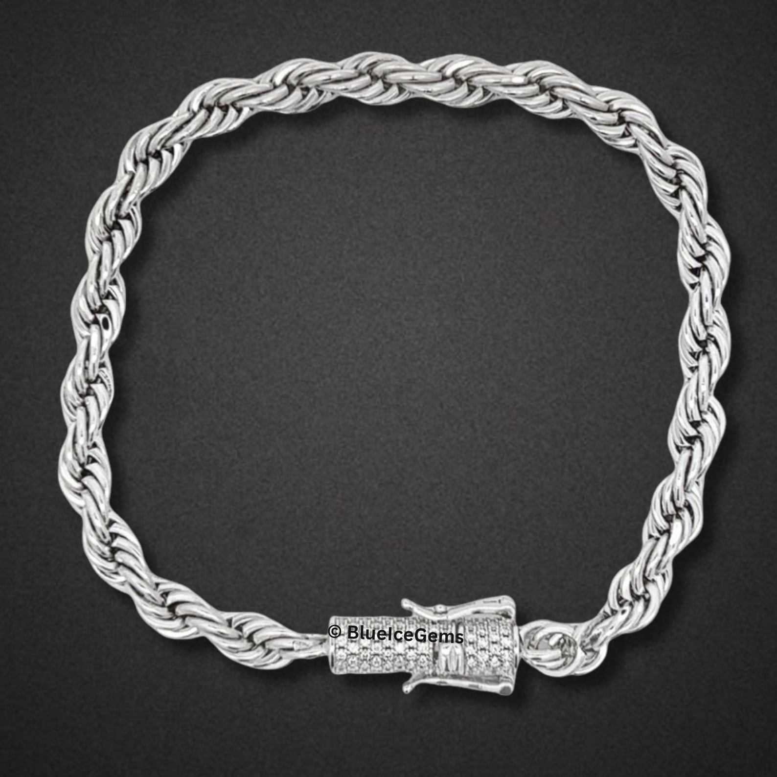 The "Icy Twist" Rope Diamond Chain
