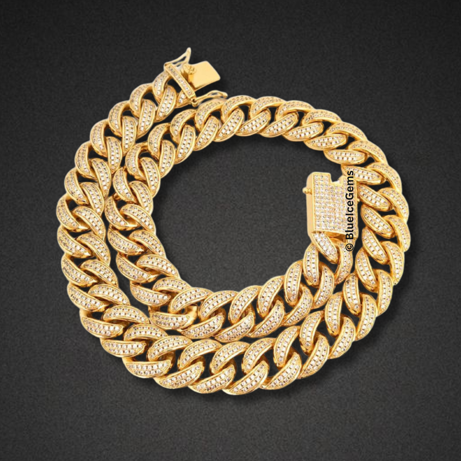 The "Heavyweight Iced Out" Cuban Chain