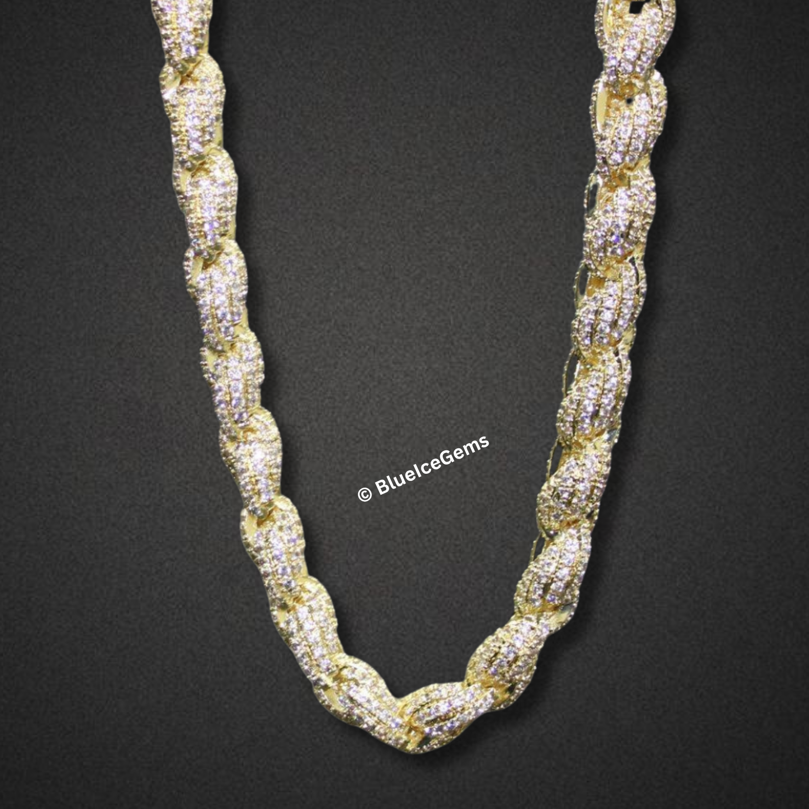The "Heavy Iced" Diamond Rope Chain