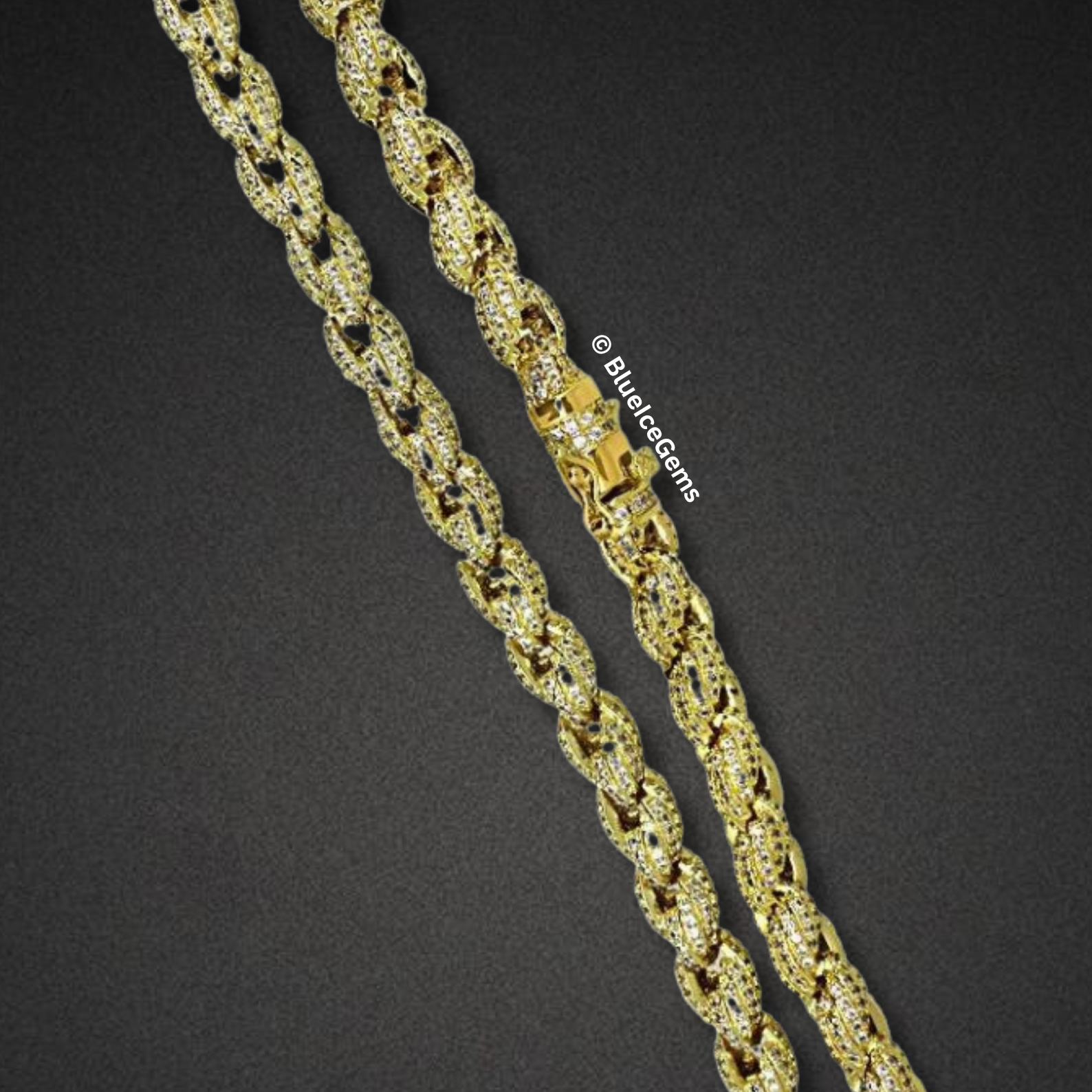 The "Heavy Iced" Diamond Rope Chain