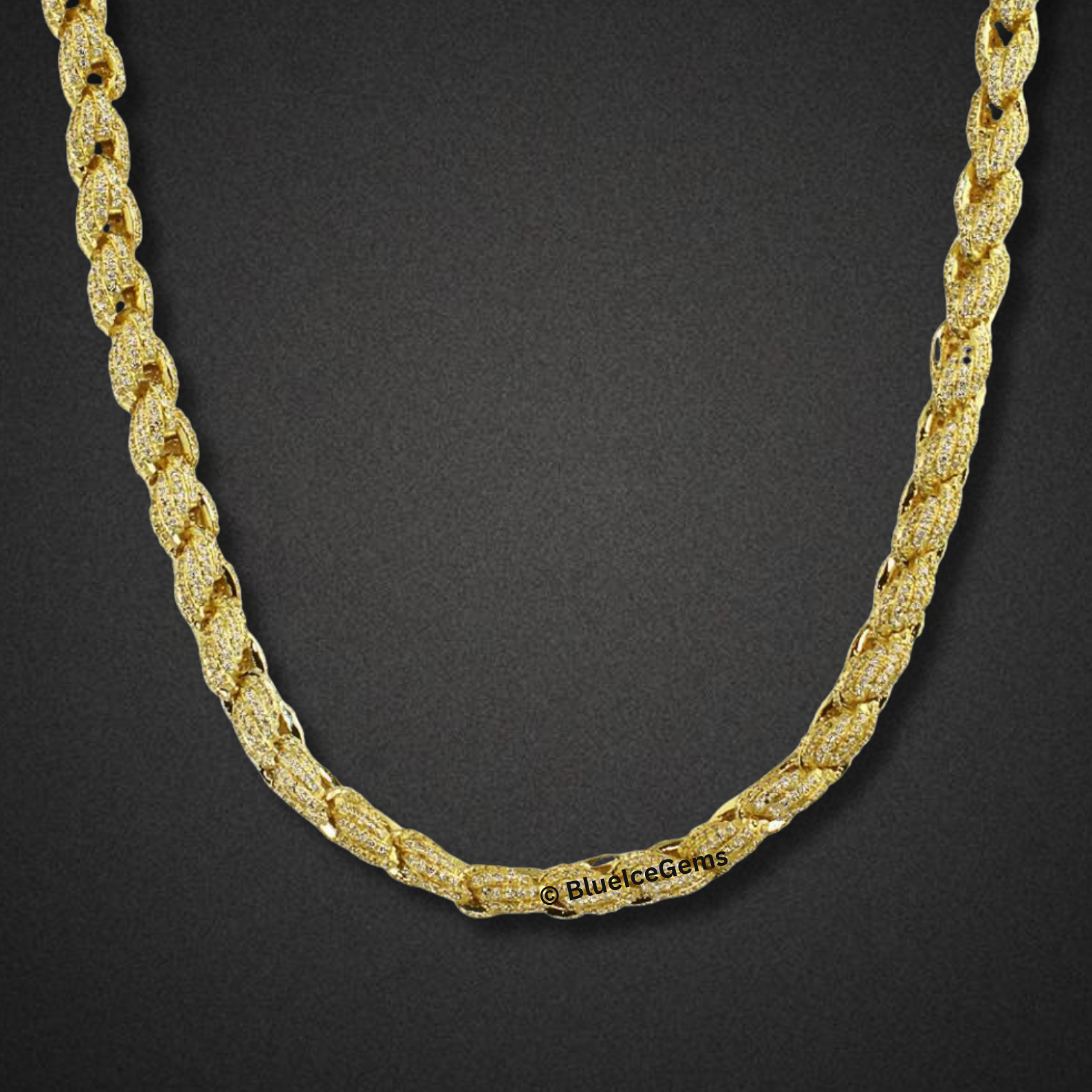 The "Heavy Iced" Diamond Rope Chain