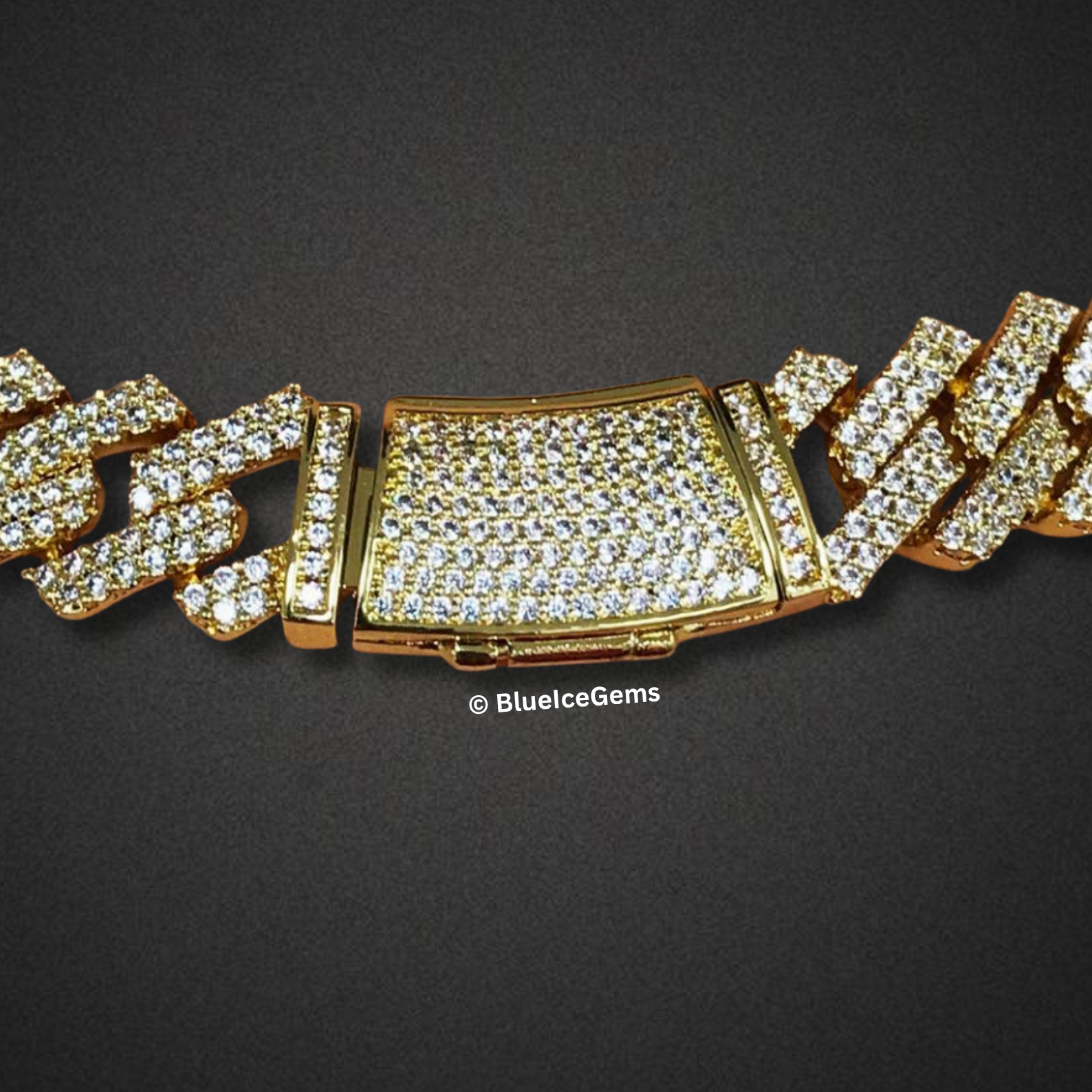 The "Raptor Iced Out" Gold Chain