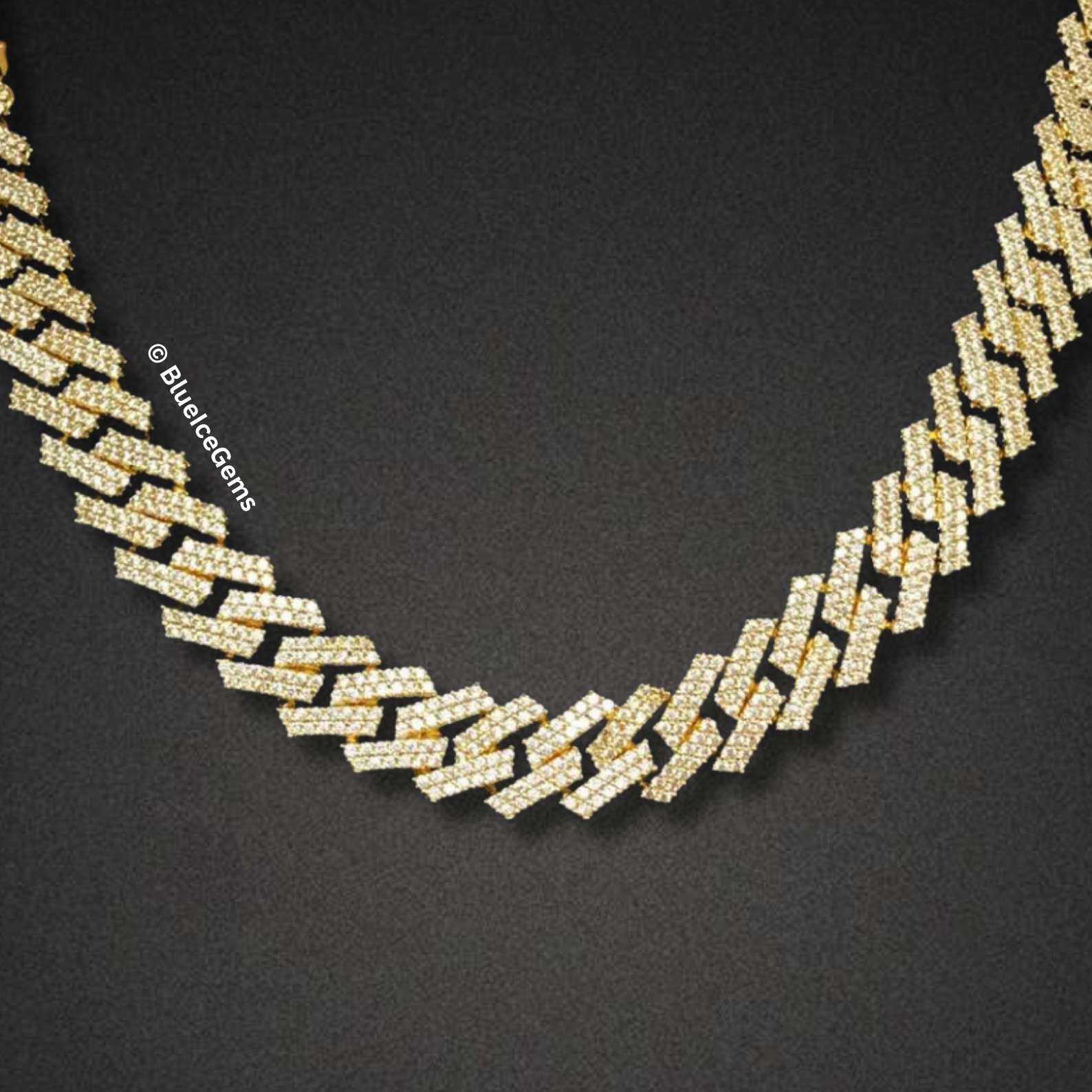 The "Raptor Iced Out" Gold Chain