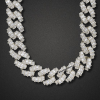 The "Icy Precision" Diamond Baguette Cuban Chain