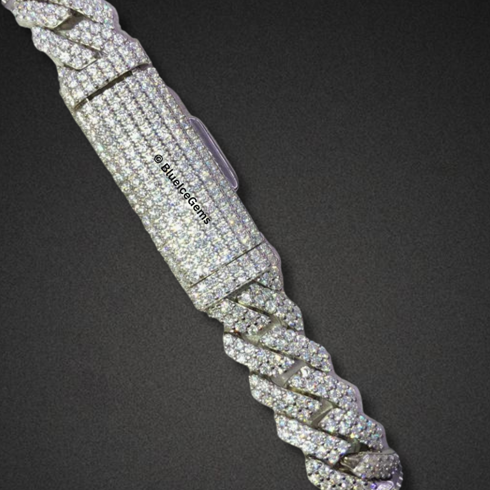 The "Raptor Iced Out" White Gold Chain