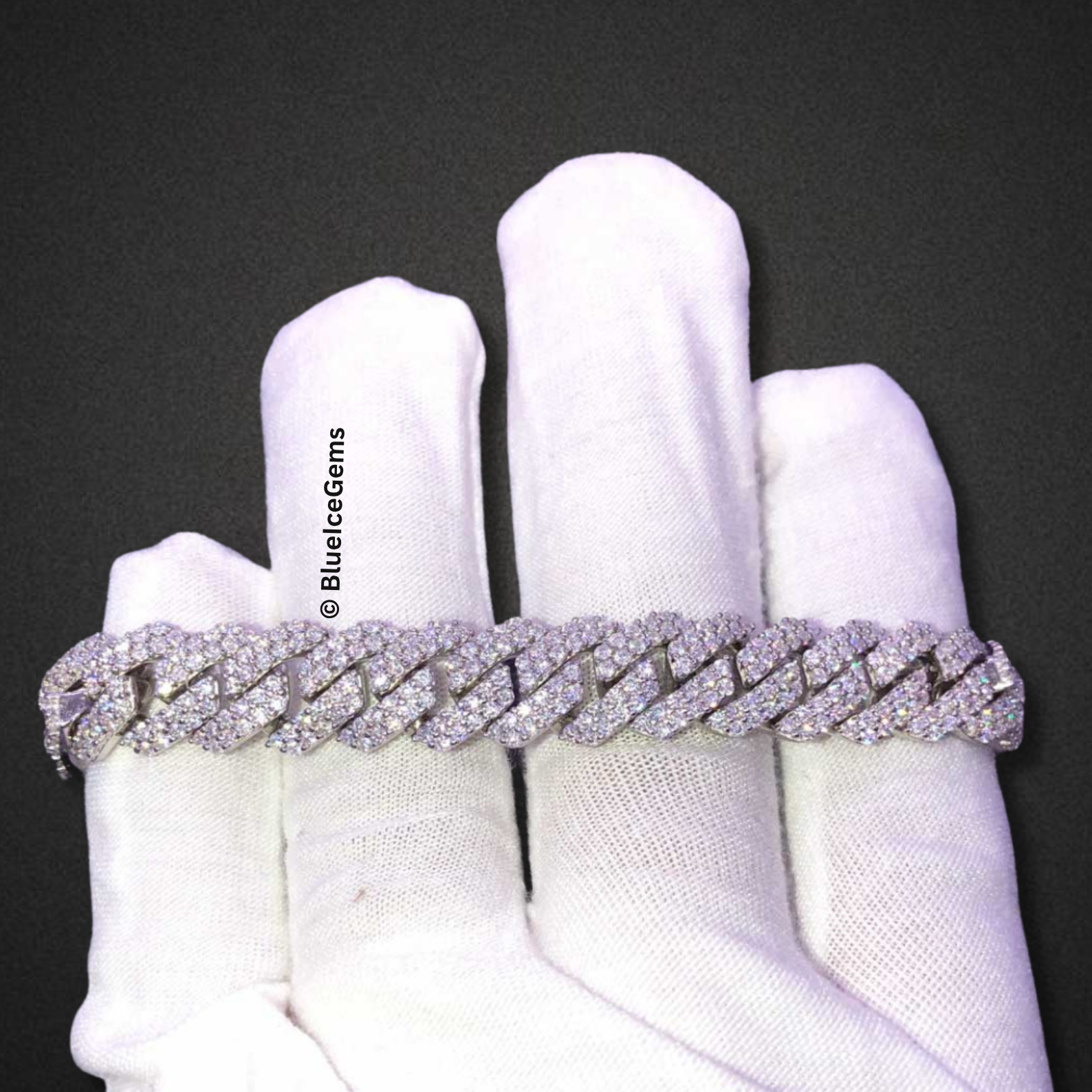 The "Raptor Iced Out" White Gold Chain