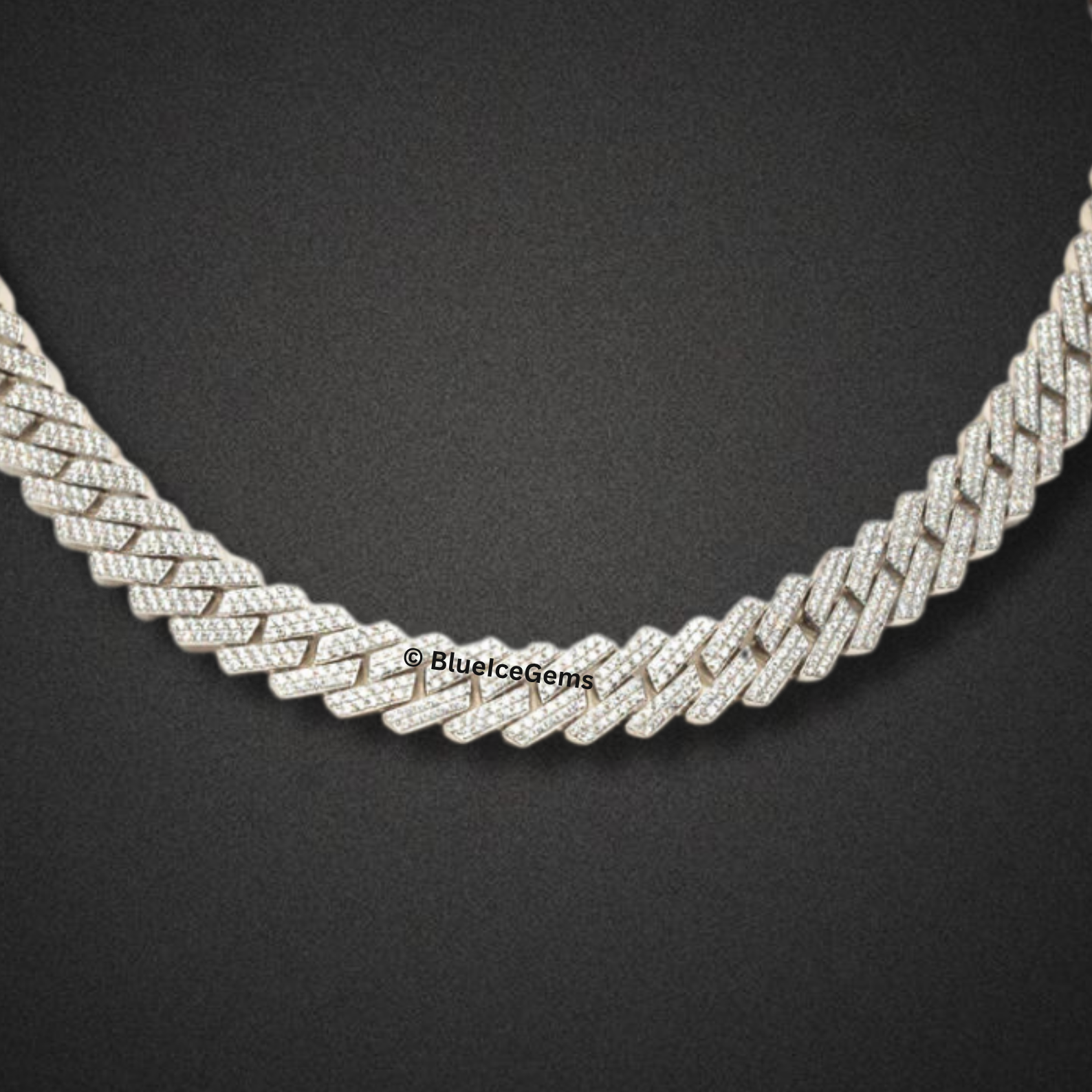 The "Raptor Iced Out" White Gold Chain