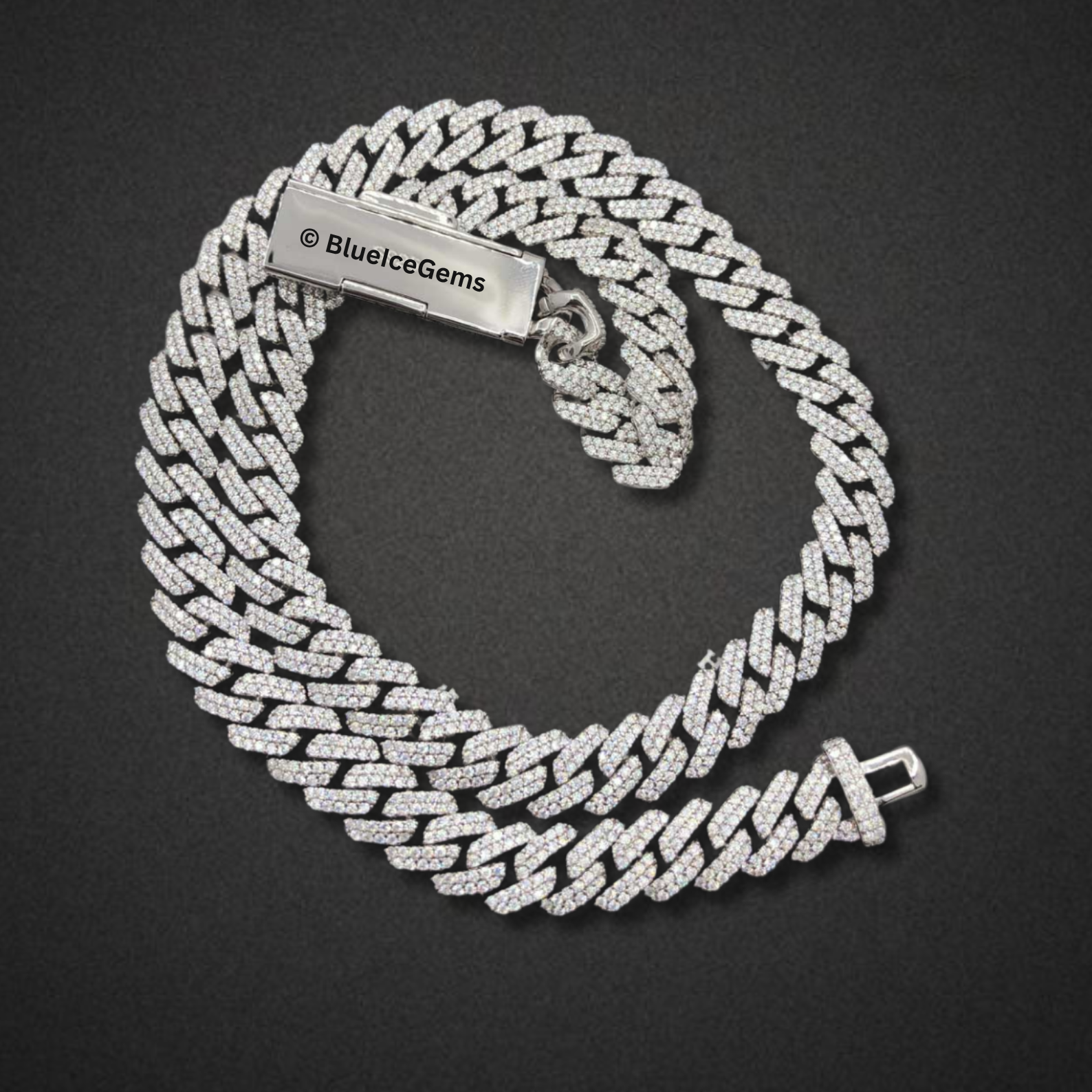 The "Raptor Iced Out" White Gold Chain