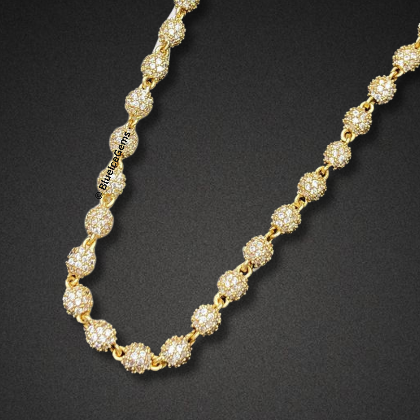 The "Orbital Radiance" Diamond Ball Chain