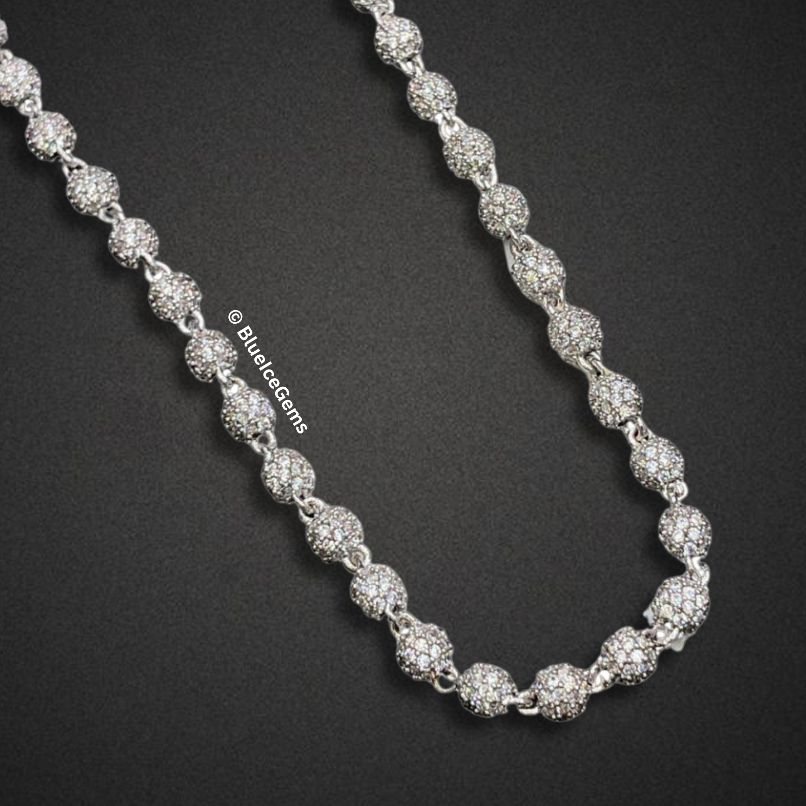 The "Orbital Radiance" Diamond Ball Chain
