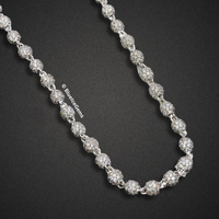 The "Orbital Radiance" Diamond Ball Chain