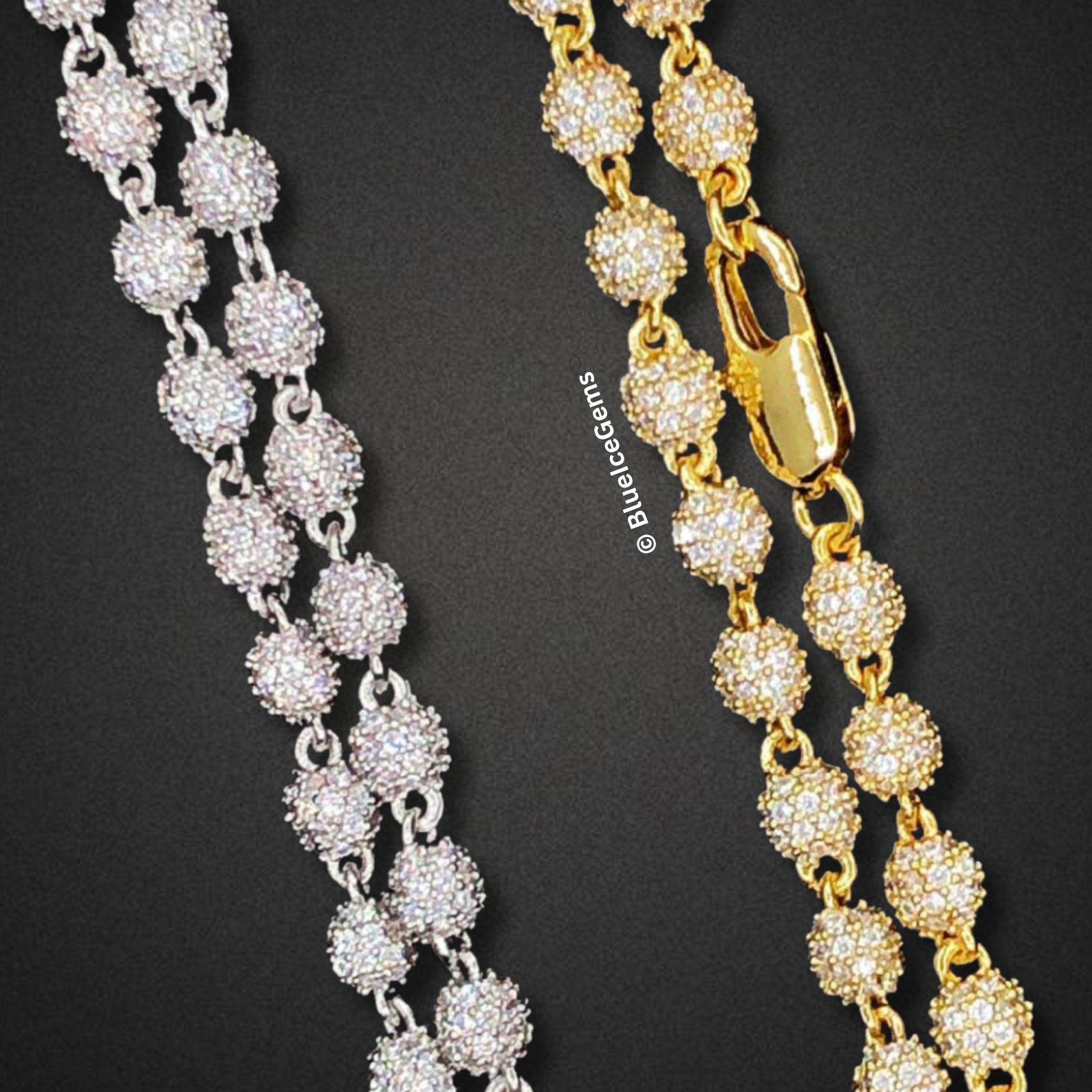 The "Orbital Radiance" Diamond Ball Chain