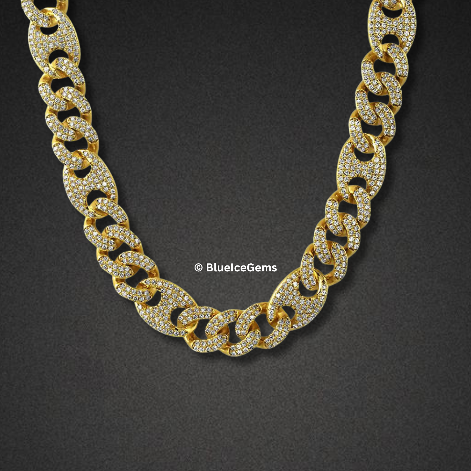 The "Iced Out Goutte" Diamond Chain