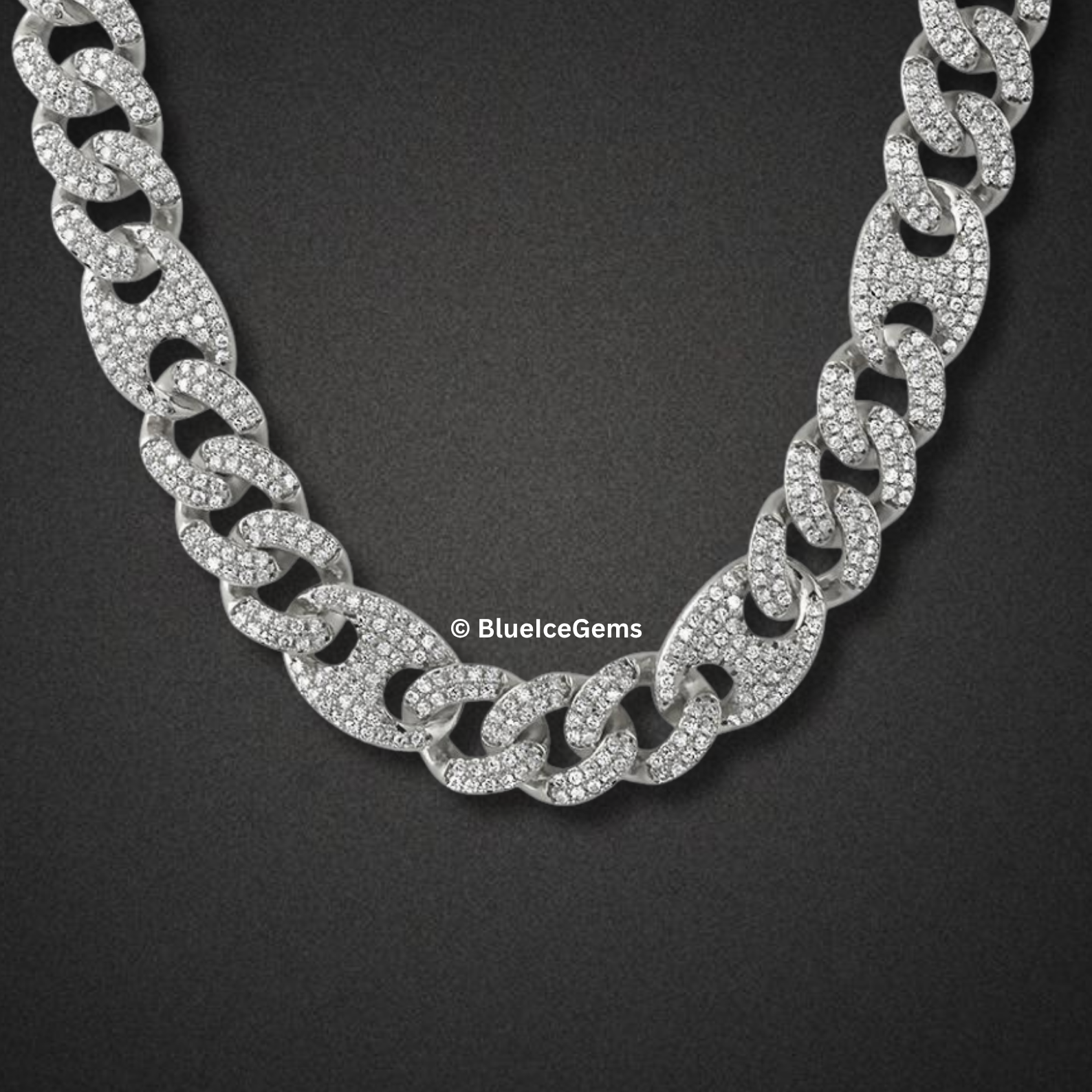 The "Iced Out Goutte" Diamond Chain