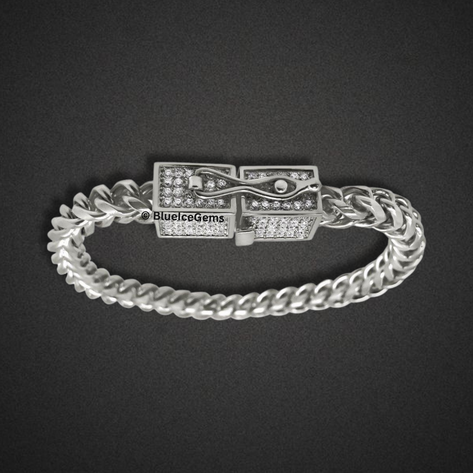 The "Iced Out Lock" Cuban Chain