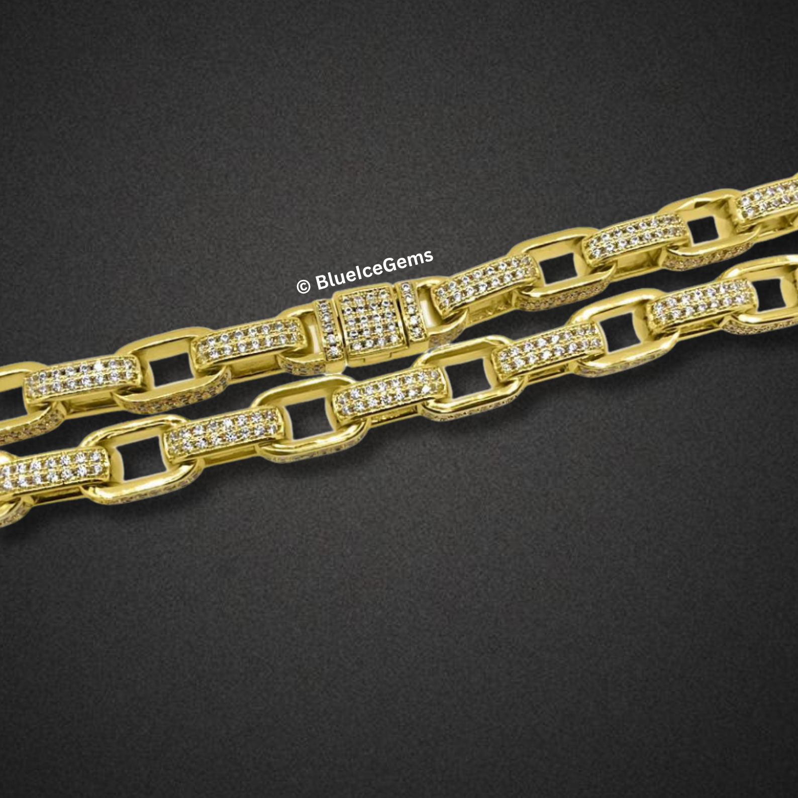 The "Iced Out Phantom" Link Chain