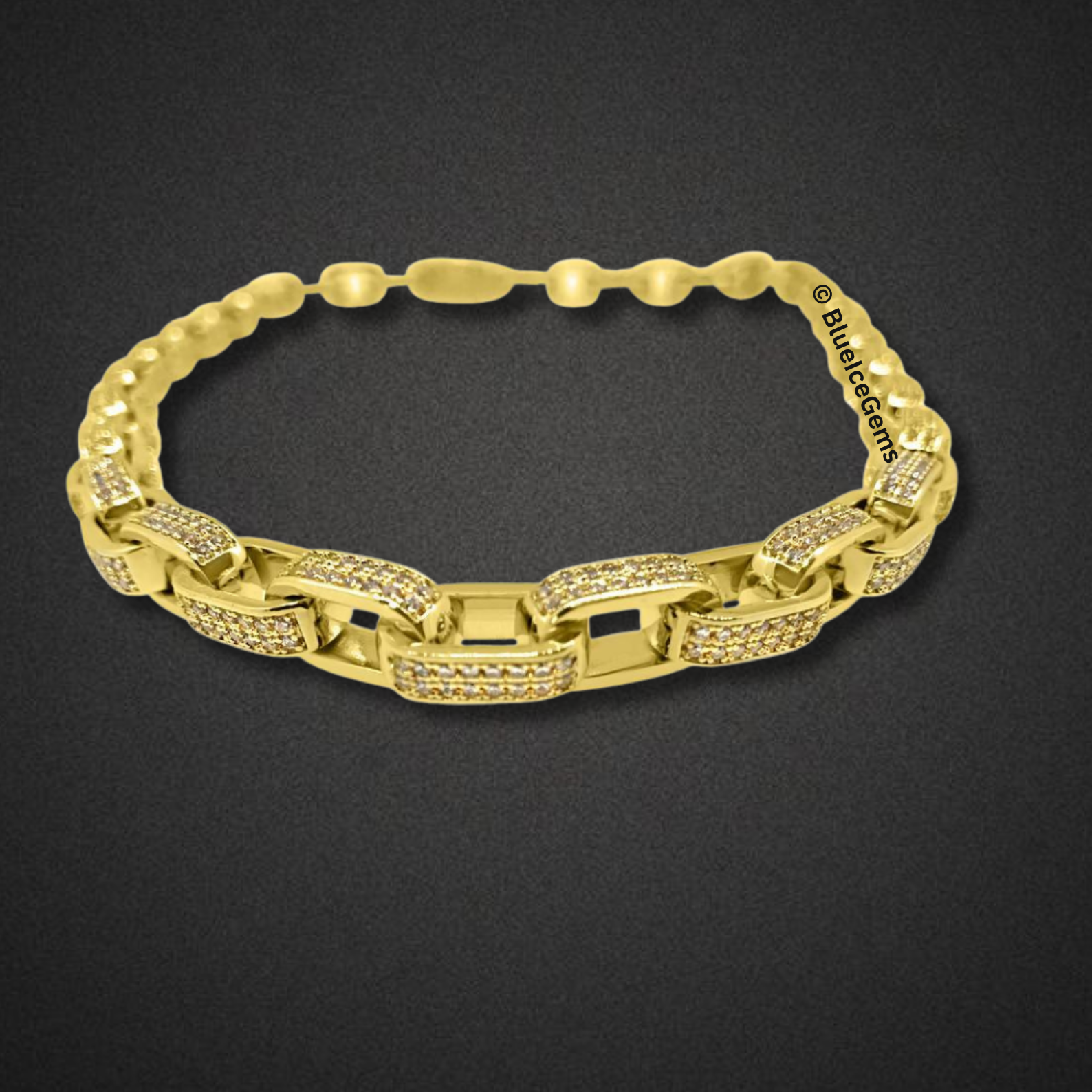 The "Iced Out Phantom" Link Chain